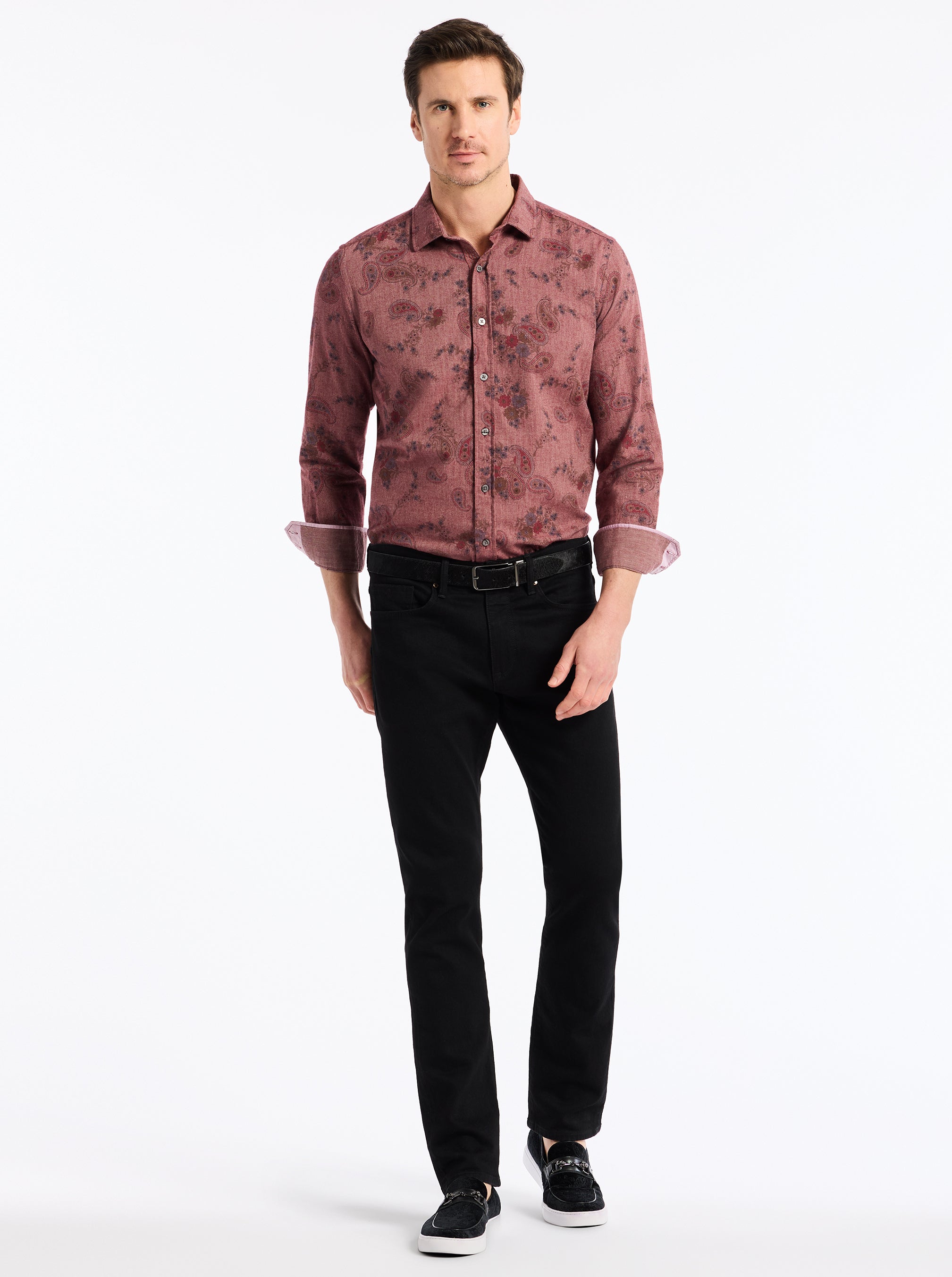 MINETTA LONG SLEEVE BUTTON DOWN SHIRT