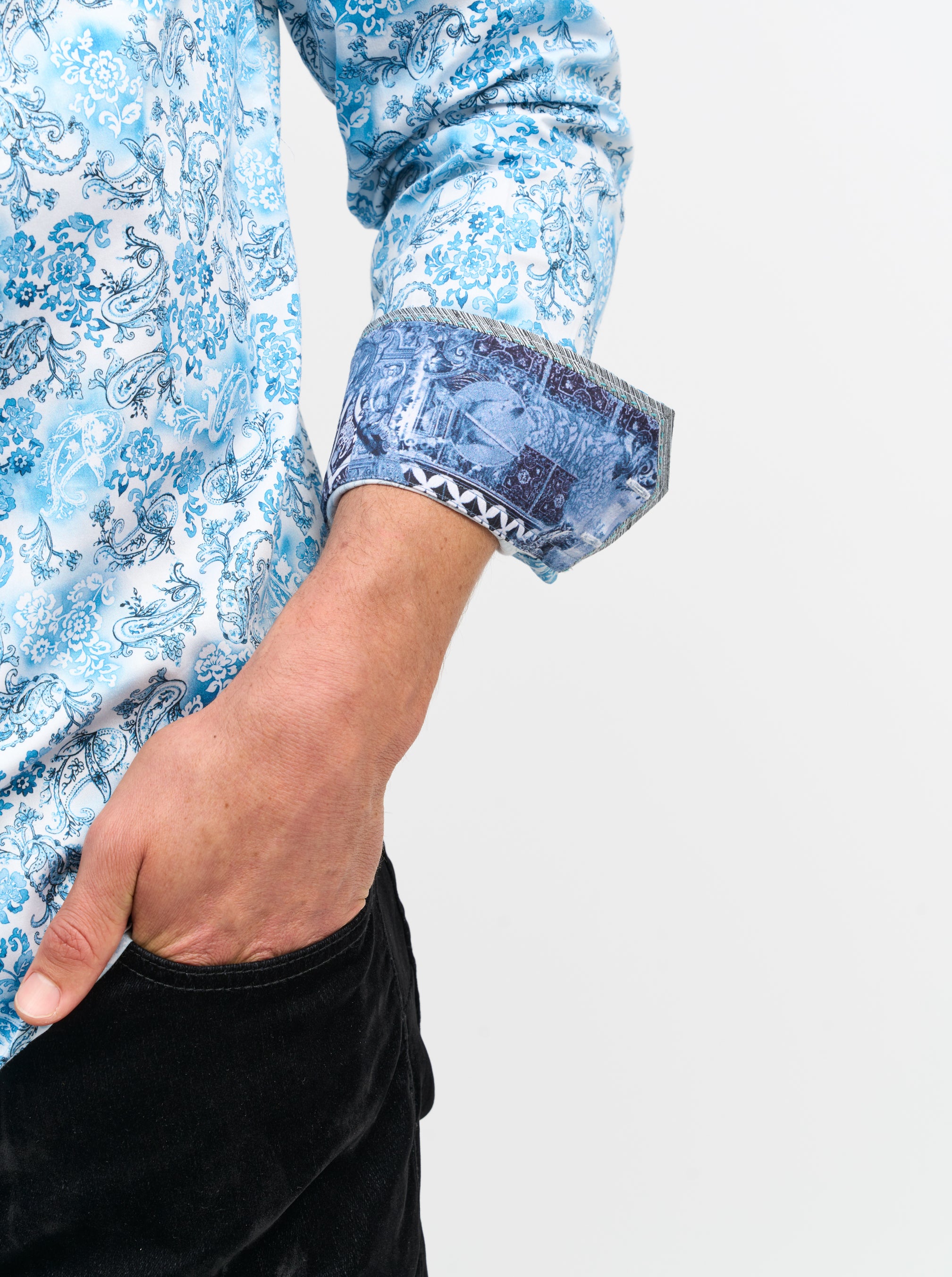 DOWNING LONG SLEEVE BUTTON DOWN SHIRT