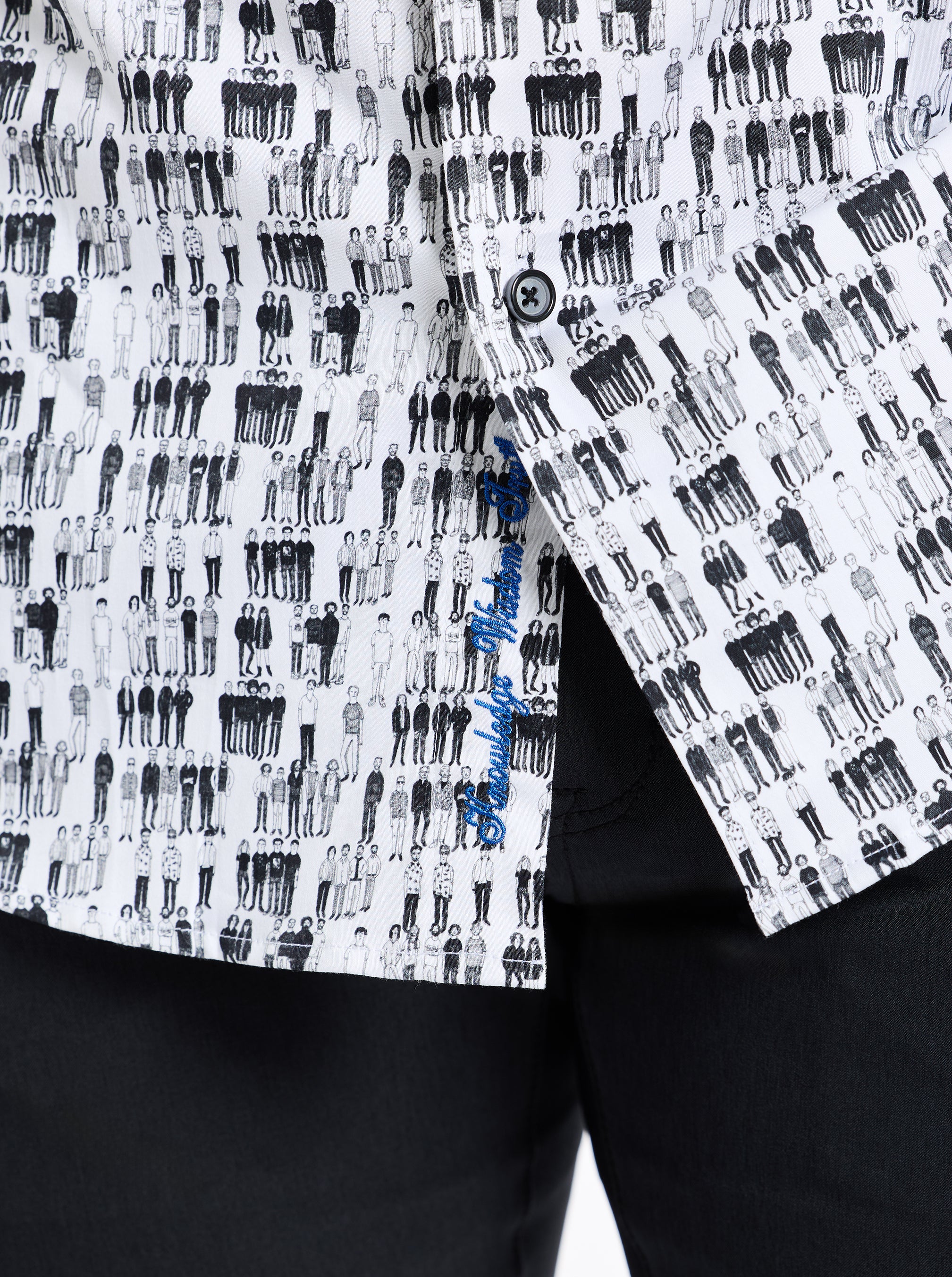 CROWD CONTROL SHORT SLEEVE BUTTON DOWN SHIRT