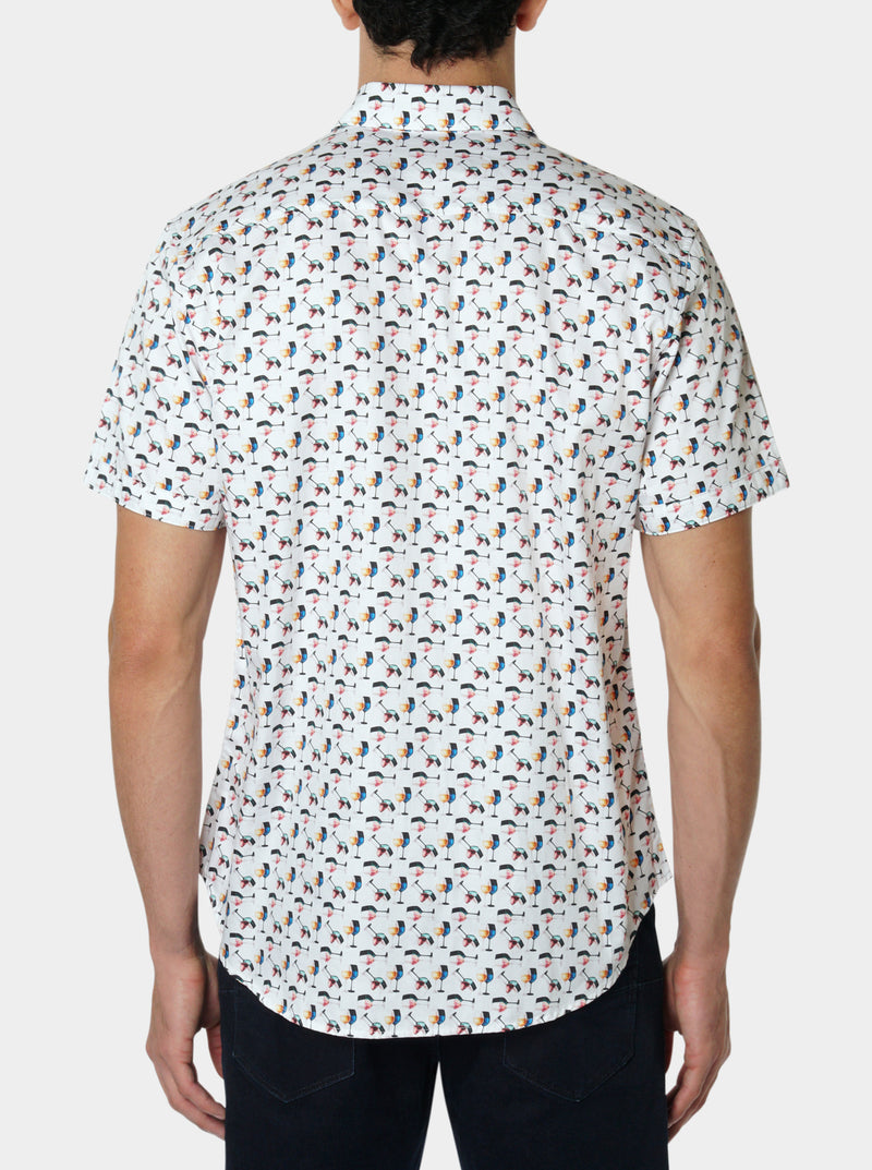 HIMES SHORT SLEEVE BUTTON DOWN SHIRT