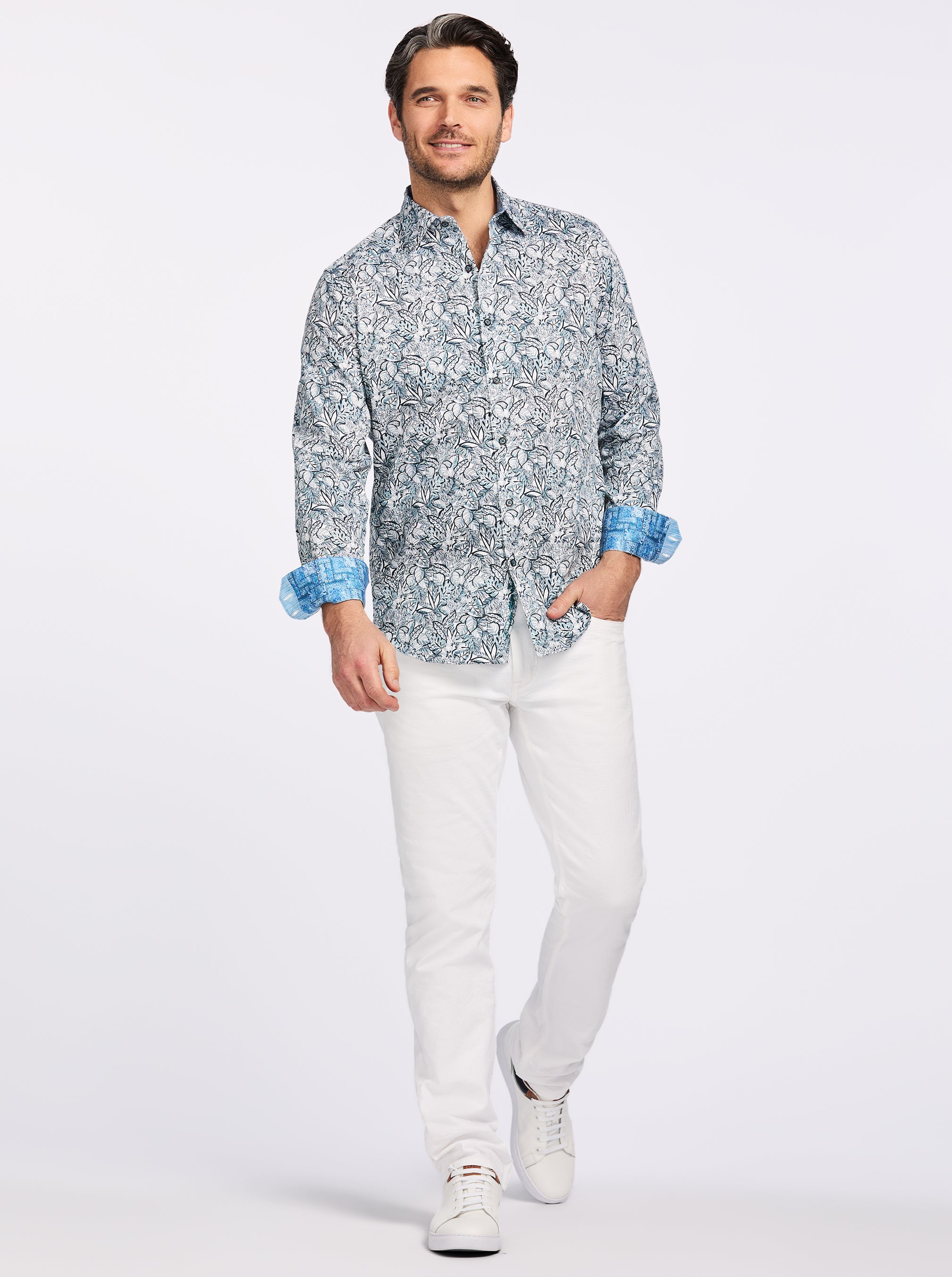 JARVIS LONG SLEEVE BUTTON DOWN SHIRT