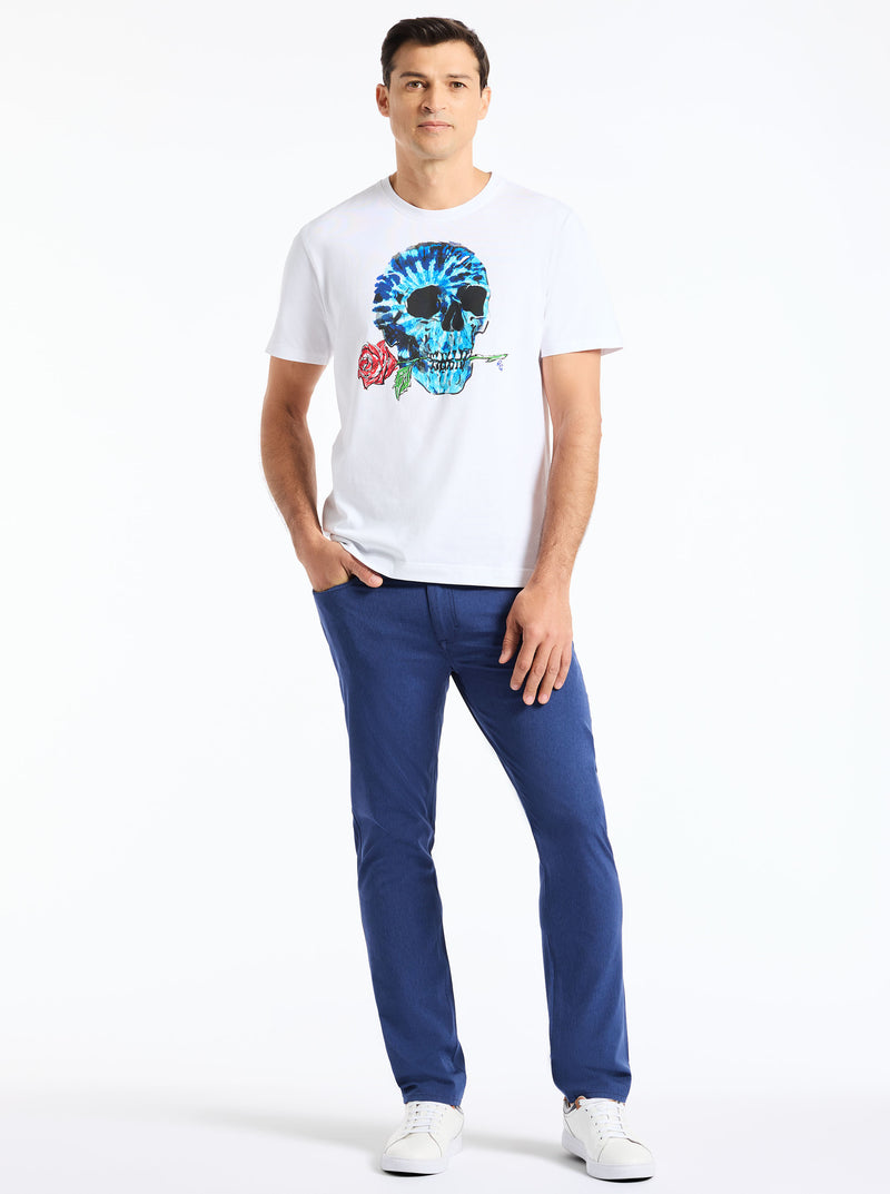 TIE DYE SKULL SHORT SLEEVE T-SHIRT