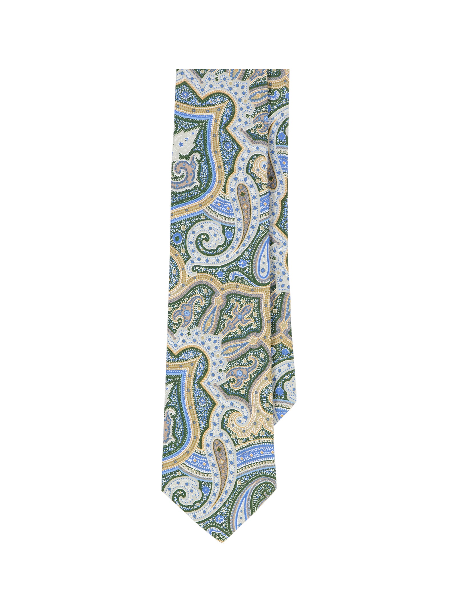 Luxury Persian Pattern Necktie - Dark Amber Geometric Silk Feel Tie For Men, 7cm Wide - View #7