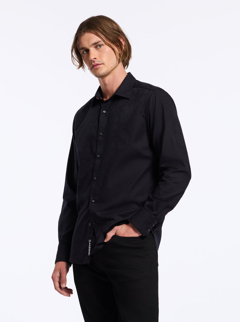 MESSI LONG SLEEVE BUTTON DOWN SHIRT