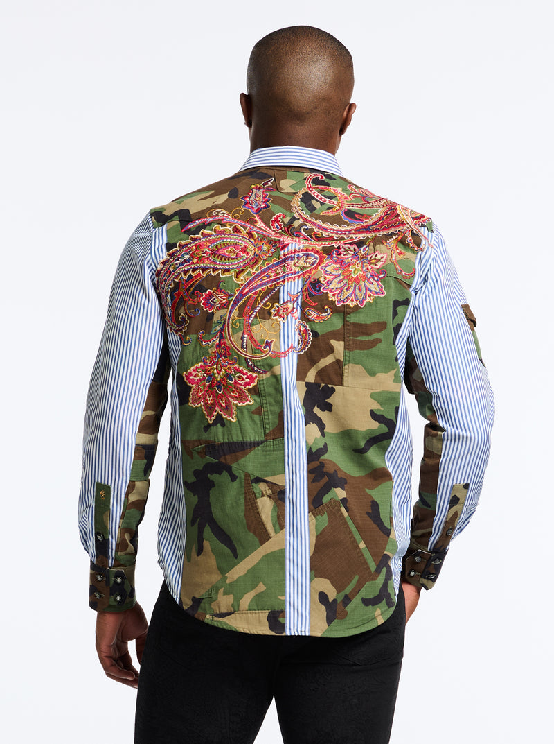 LIMITED EDITION THE LOVE & PEACE LONG SLEEVE BUTTON SHIRT