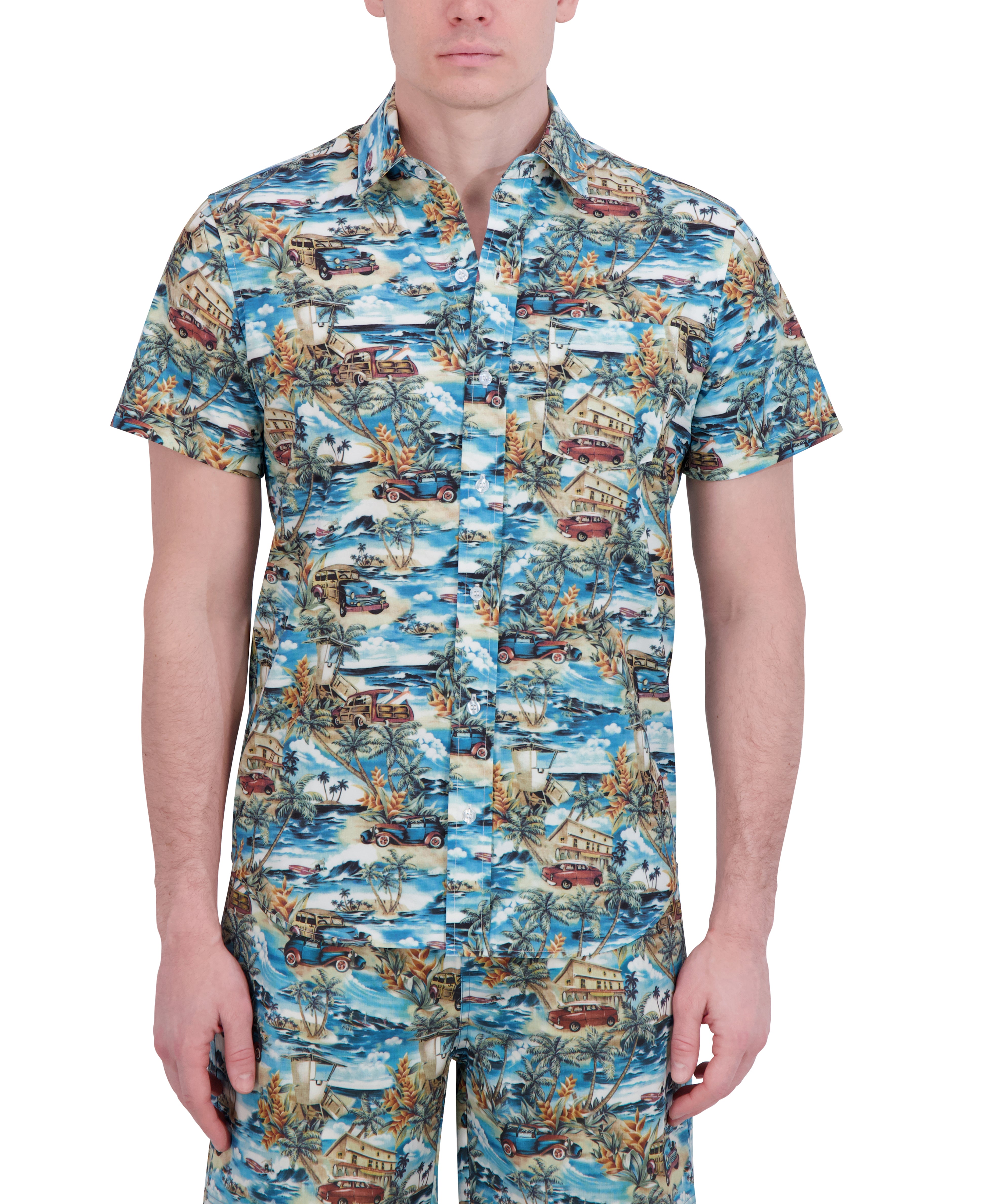 SHORT SLEEVE BUTTON DOWN SHIRT