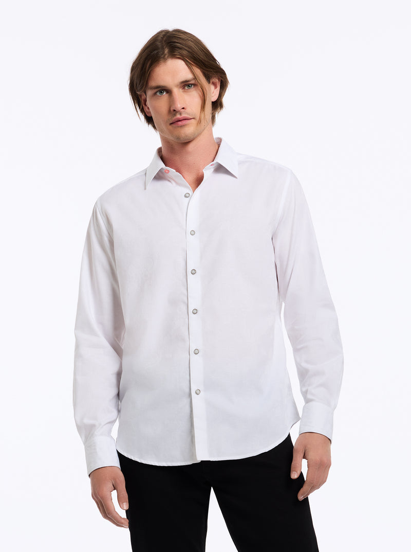 MESSI LONG SLEEVE BUTTON DOWN SHIRT