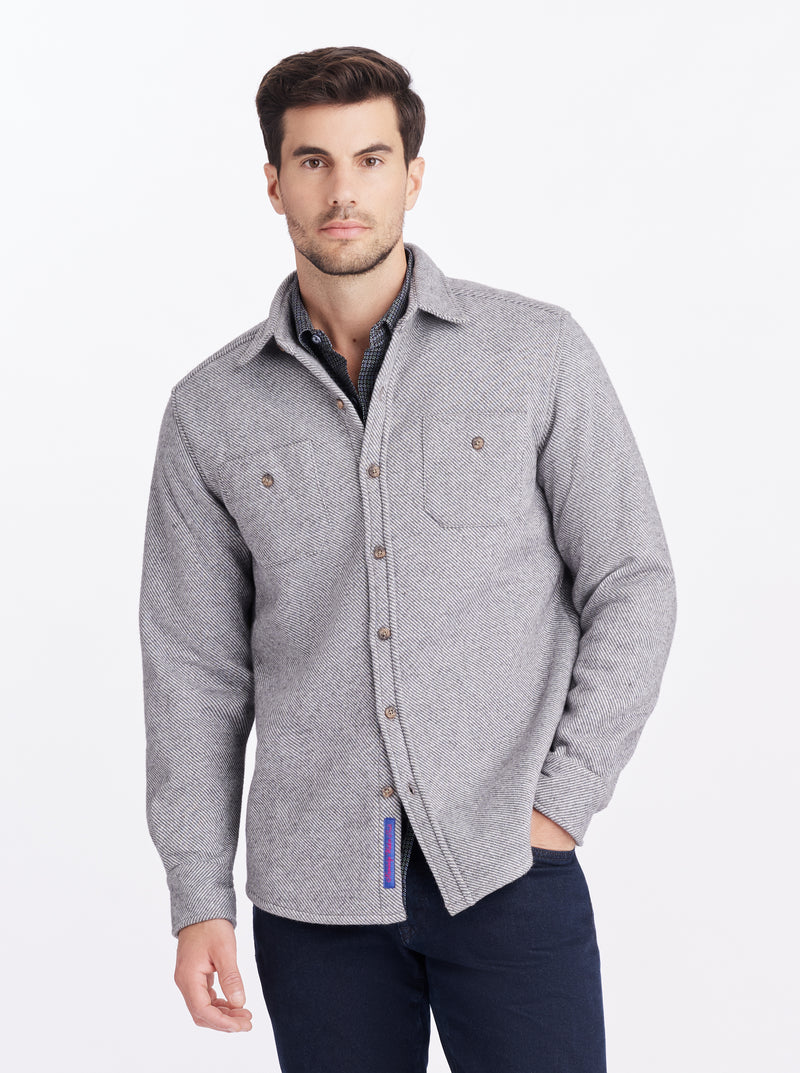 BARFORD LONG SLEEVE KNIT SHIRT JACKET