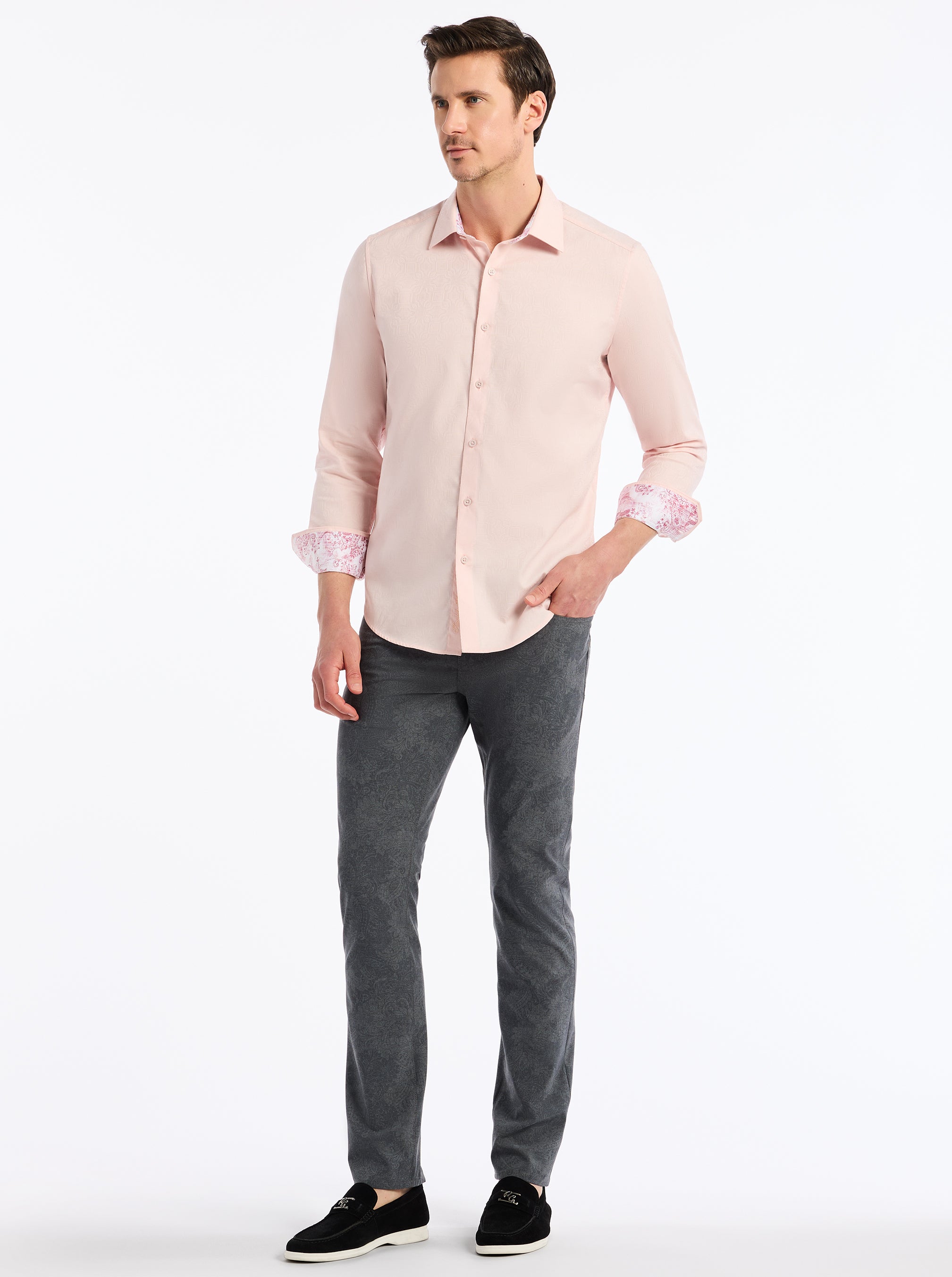 ODYSSEY LONG SLEEVE BUTTON DOWN SHIRT