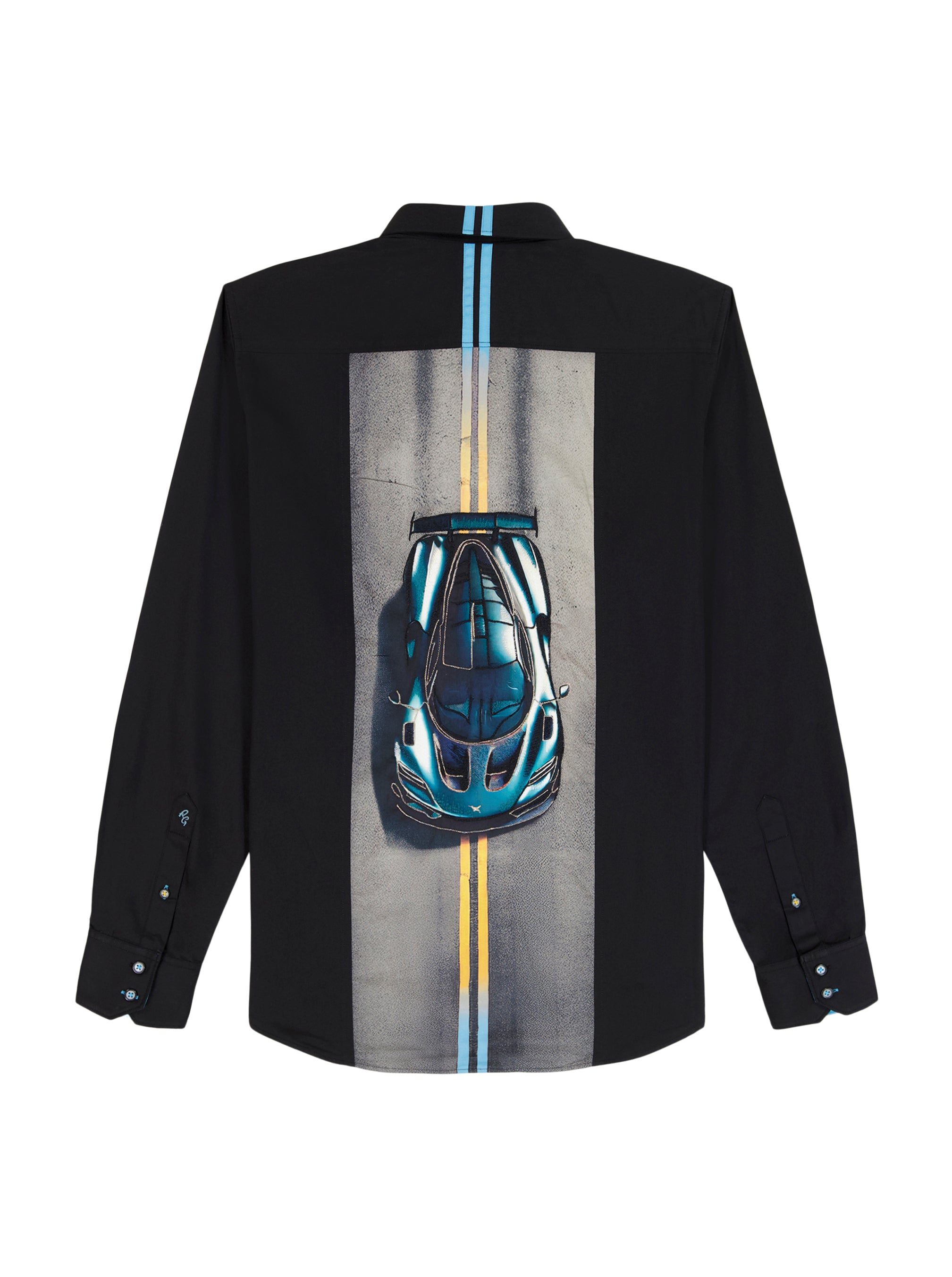 RIDE THE LINE LONG SLEEVE BUTTON DOWN SHIRT