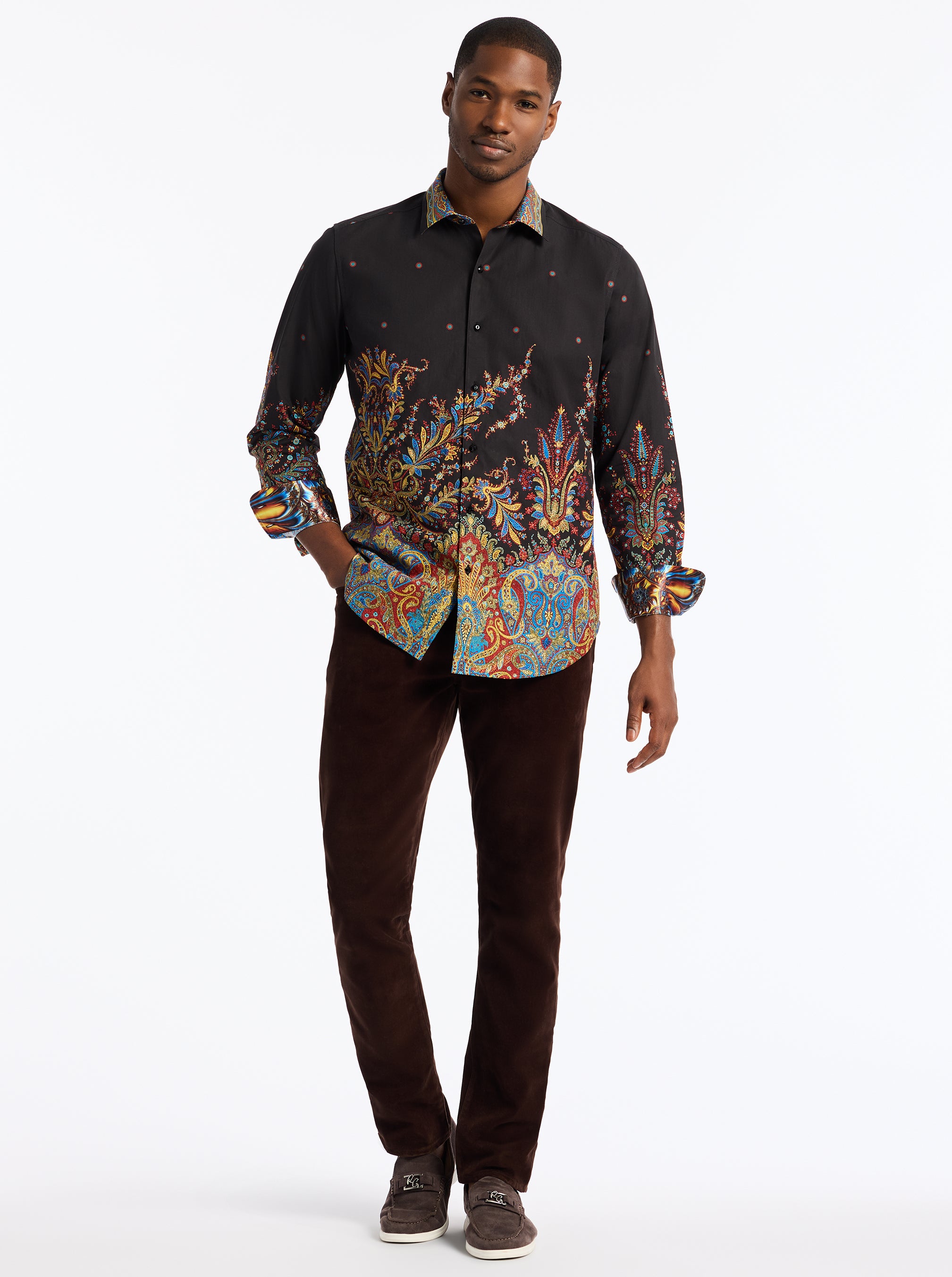 LIMITED EDITION THE TAJ MAHAL LONG SLEEVE BUTTON DOWN SHIRT