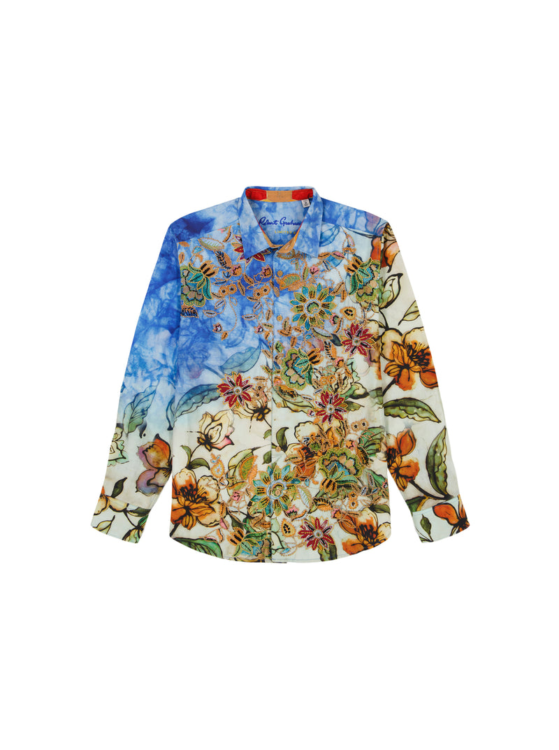 LIMITED EDITION WANDERINBLOSSOM LONG SLEEVE BUTTON DOWN SHIRT TALL