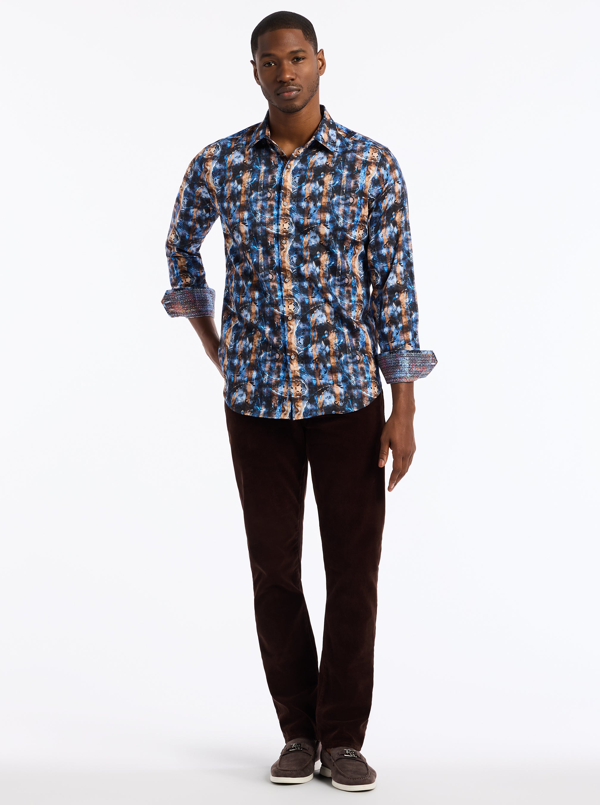 REMINGTON LONG SLEEVE BUTTON DOWN SHIRT