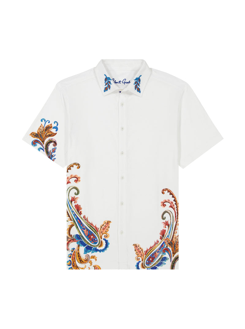 FICANO SHORT SLEEVE BUTTON DOWN SHIRT