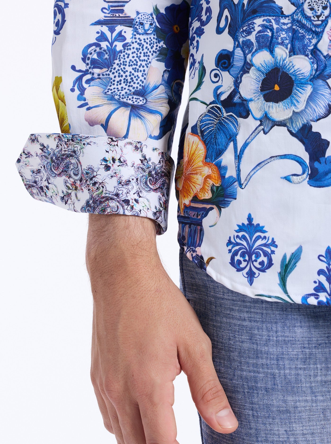 PICCADILLY LONG SLEEVE BUTTON DOWN SHIRT