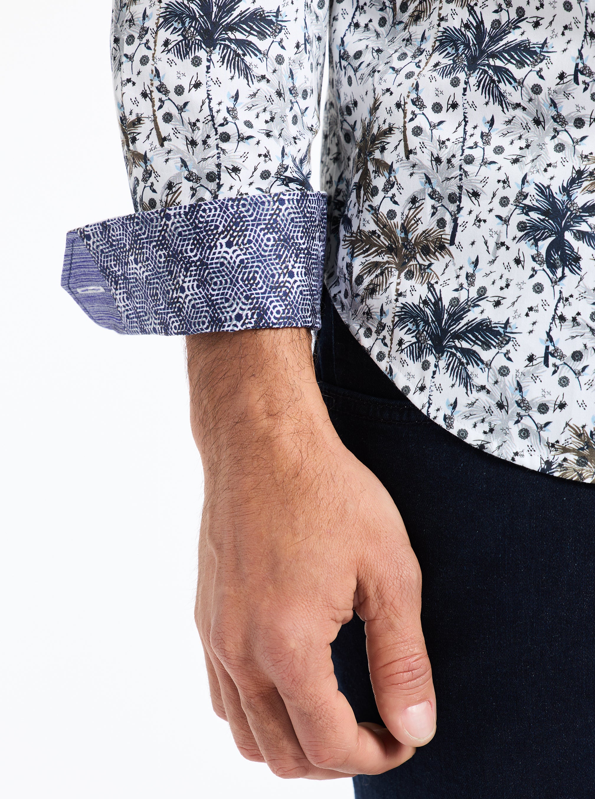 XAVIER LONG SLEEVE BUTTON DOWN SHIRT