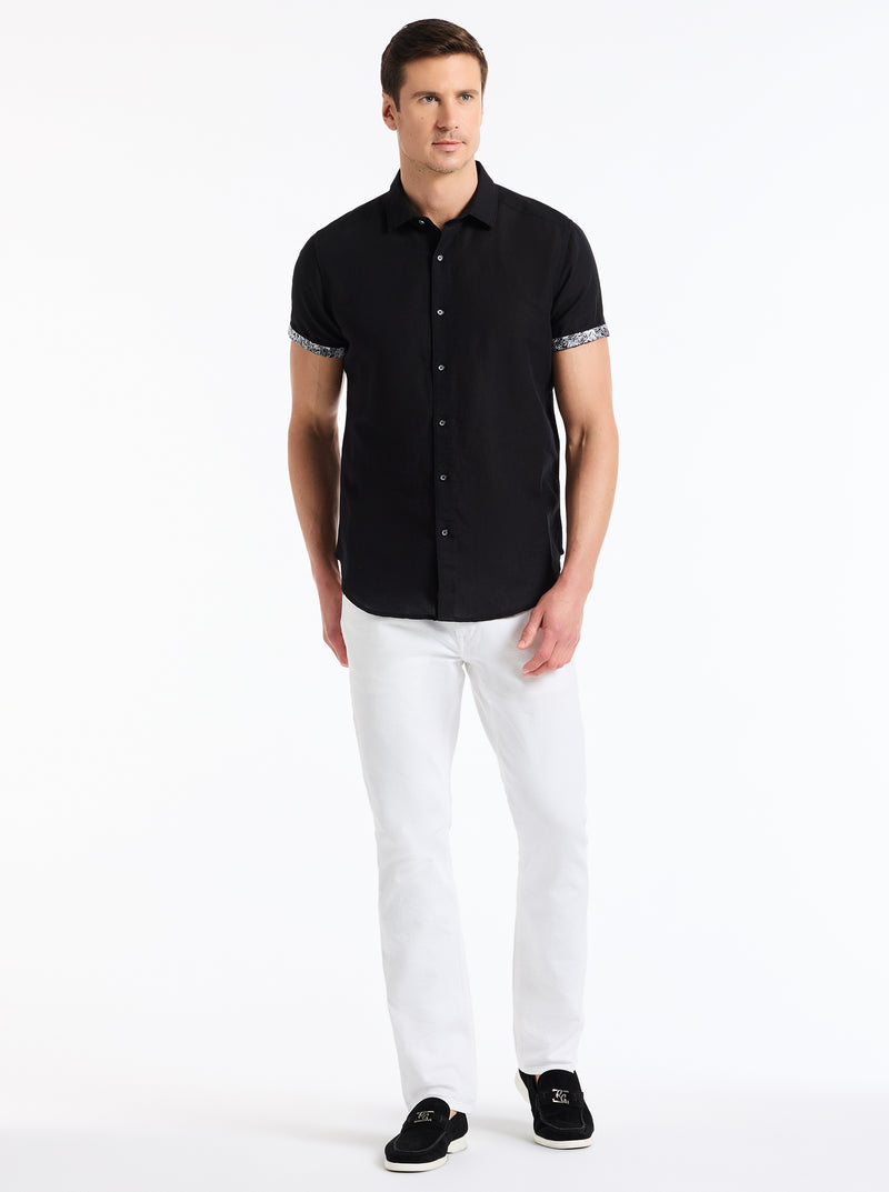 DAVIS SHORT SLEEVE BUTTON DOWN SHIRT
