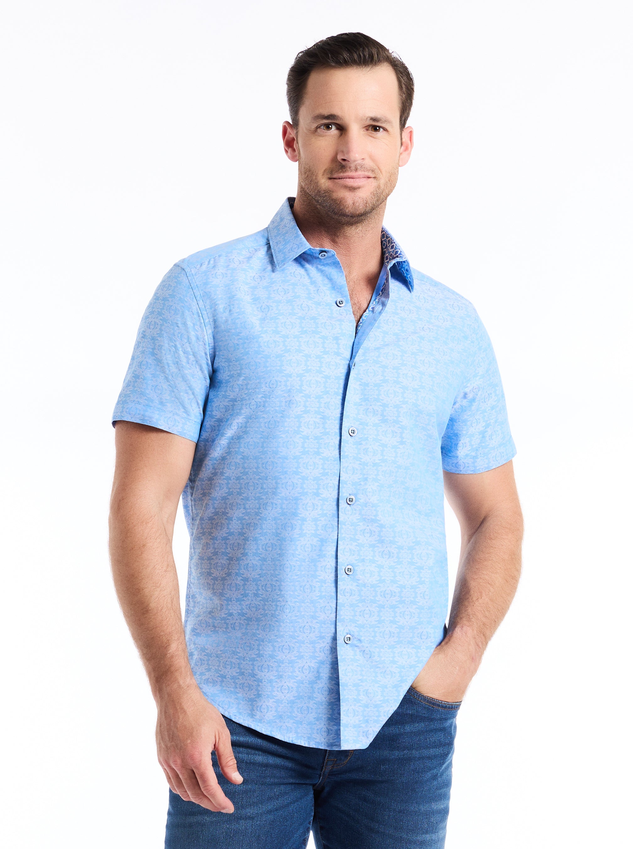 STELLMAN SHORT SLEEVE BUTTON DOWN SHIRT