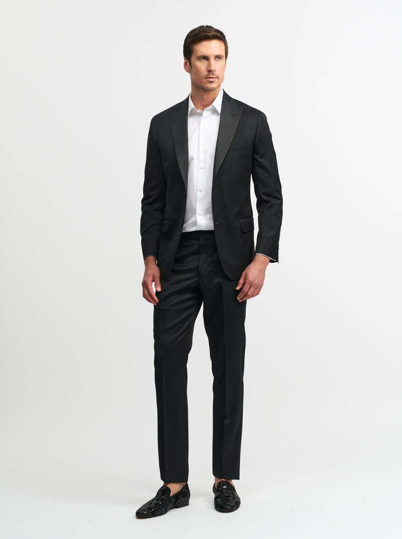 PLAIN FRONT TUXEDO DRESS PANT