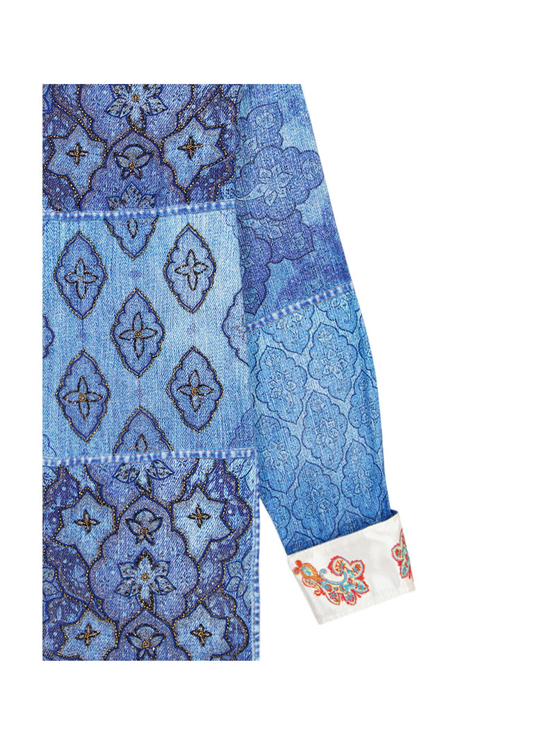 LIMITED EDITION JUNGLE BLUES LONG SLEEVE BUTTON DOWN SHIRT