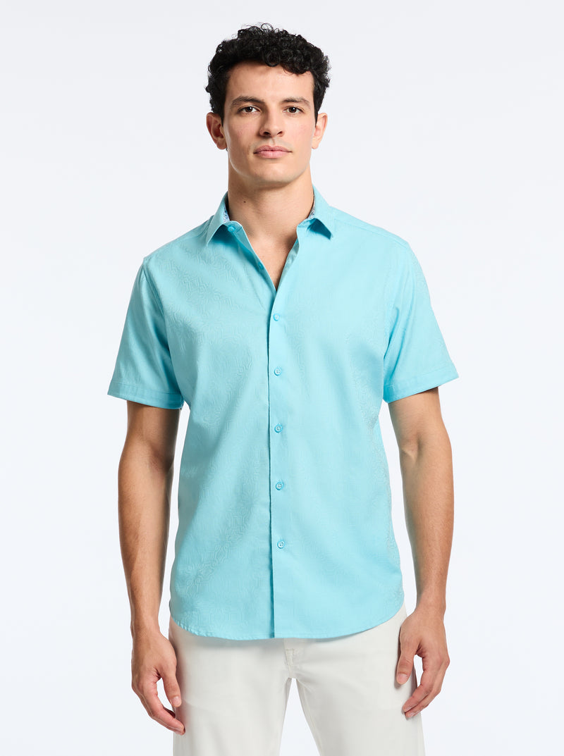 ODYSSEY SHORT SLEEVE BUTTON DOWN SHIRT