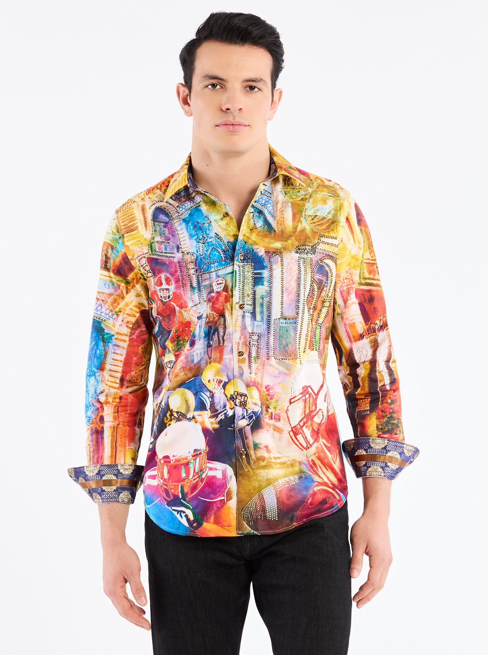 LIMITED EDITION FANTASY FOOTBALL LONG SLEEVE BUTTON DOWN SHIRT
