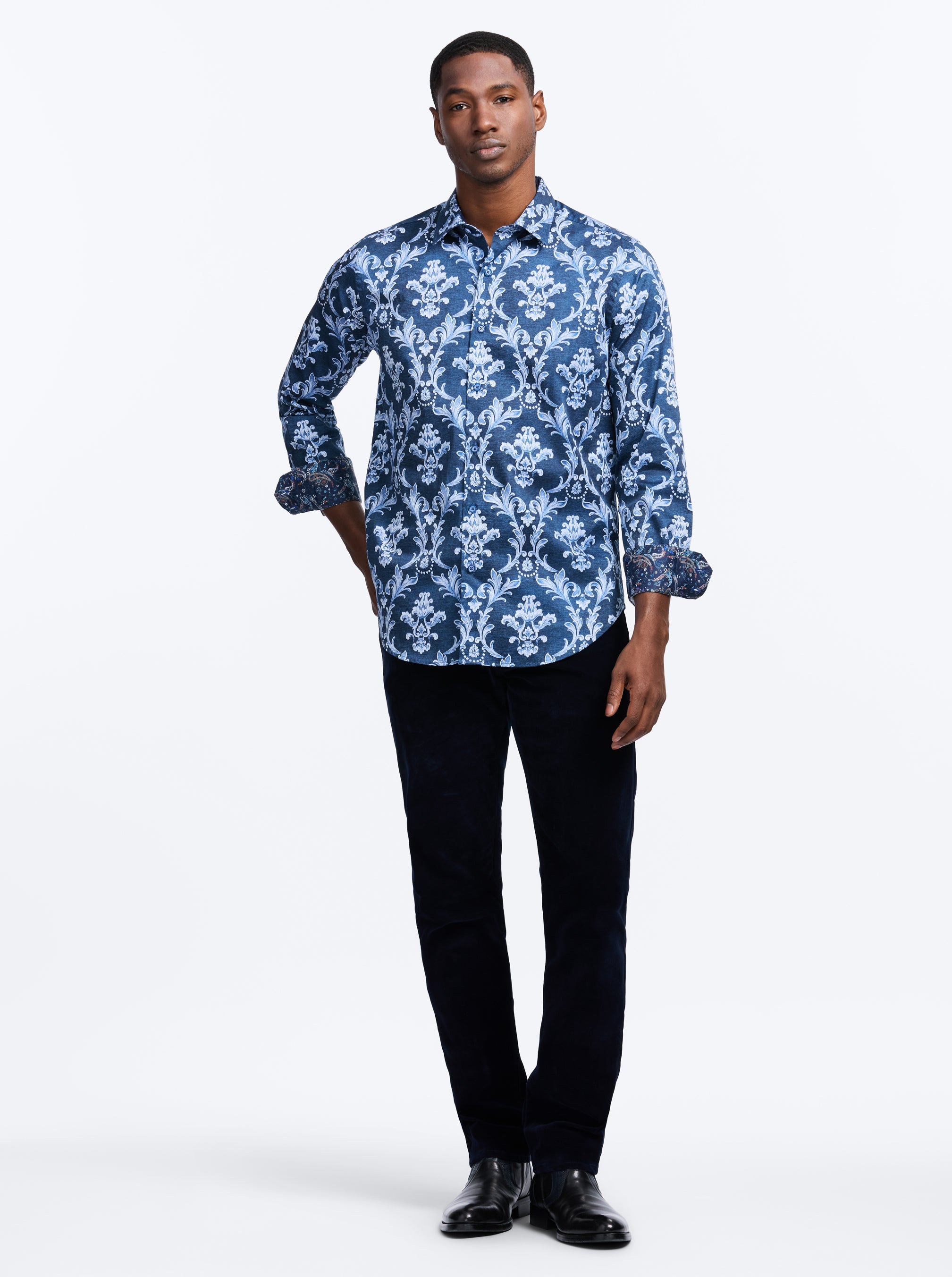 NEVILLE LONG SLEEVE BUTTON DOWN SHIRT BIG