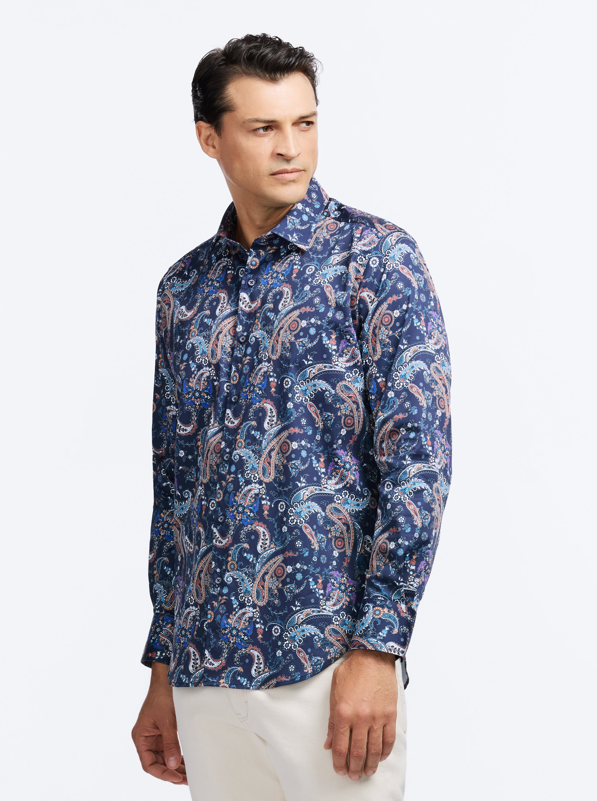CHANDLER LONG SLEEVE BUTTON DOWN SHIRT
