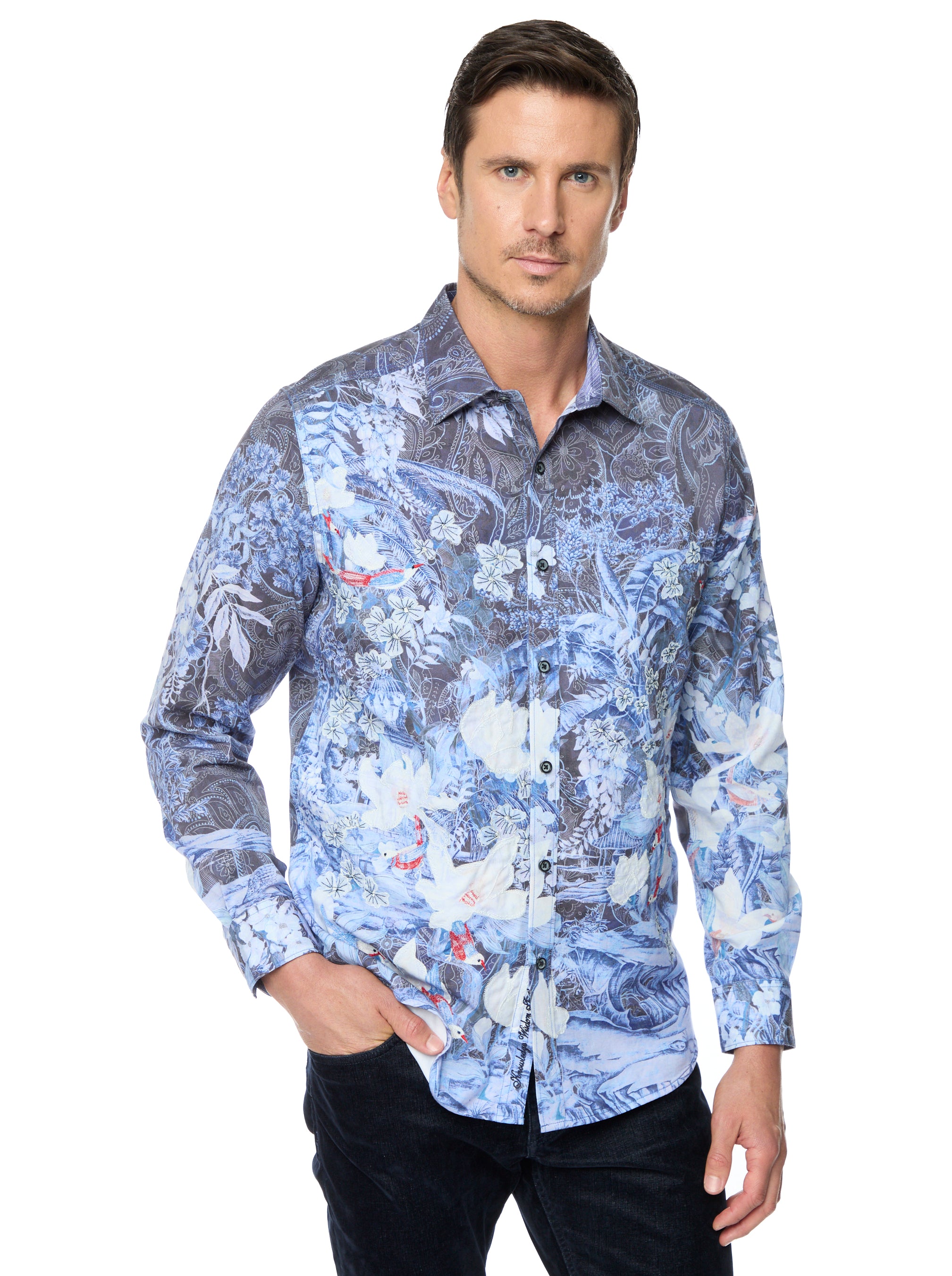 NADINE LONG SLEEVE BUTTON DOWN SHIRT TALL