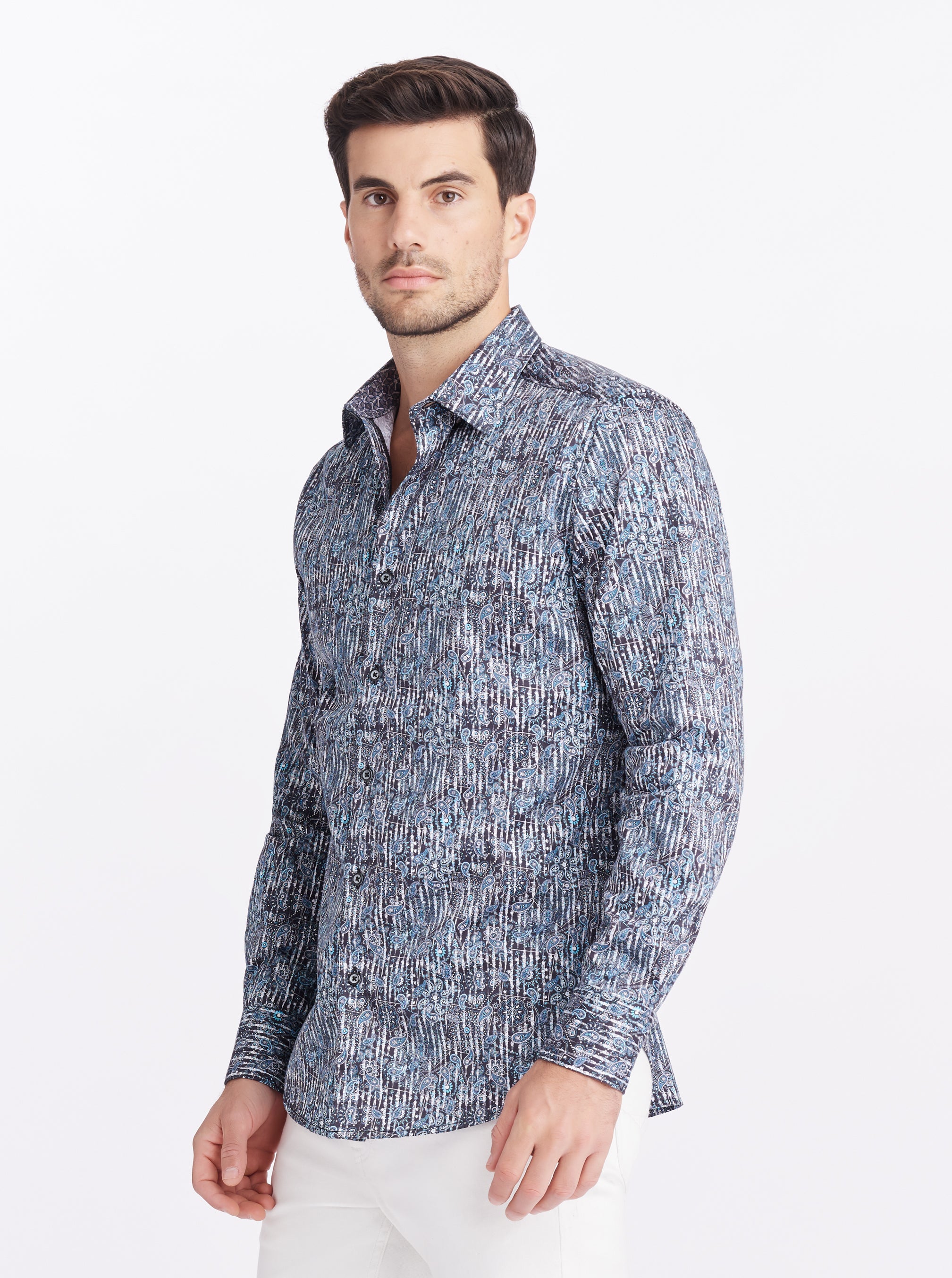 EGTON LONG SLEEVE BUTTON DOWN SHIRT
