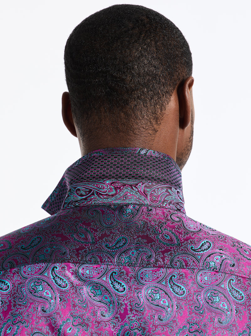 LIMITED EDITION EBONY EMBRACE LONG SLEEVE BUTTON DOWN SHIRT