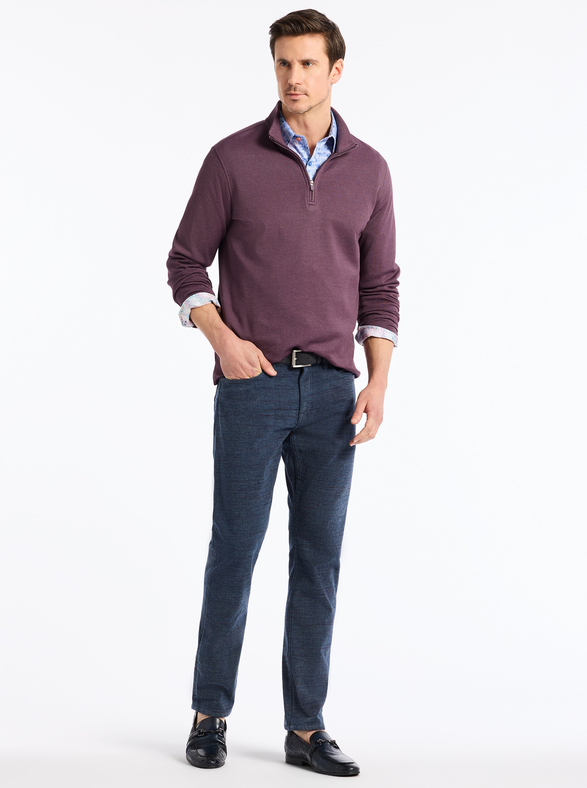 TROLAND LONG SLEEVE KNIT SHIRT