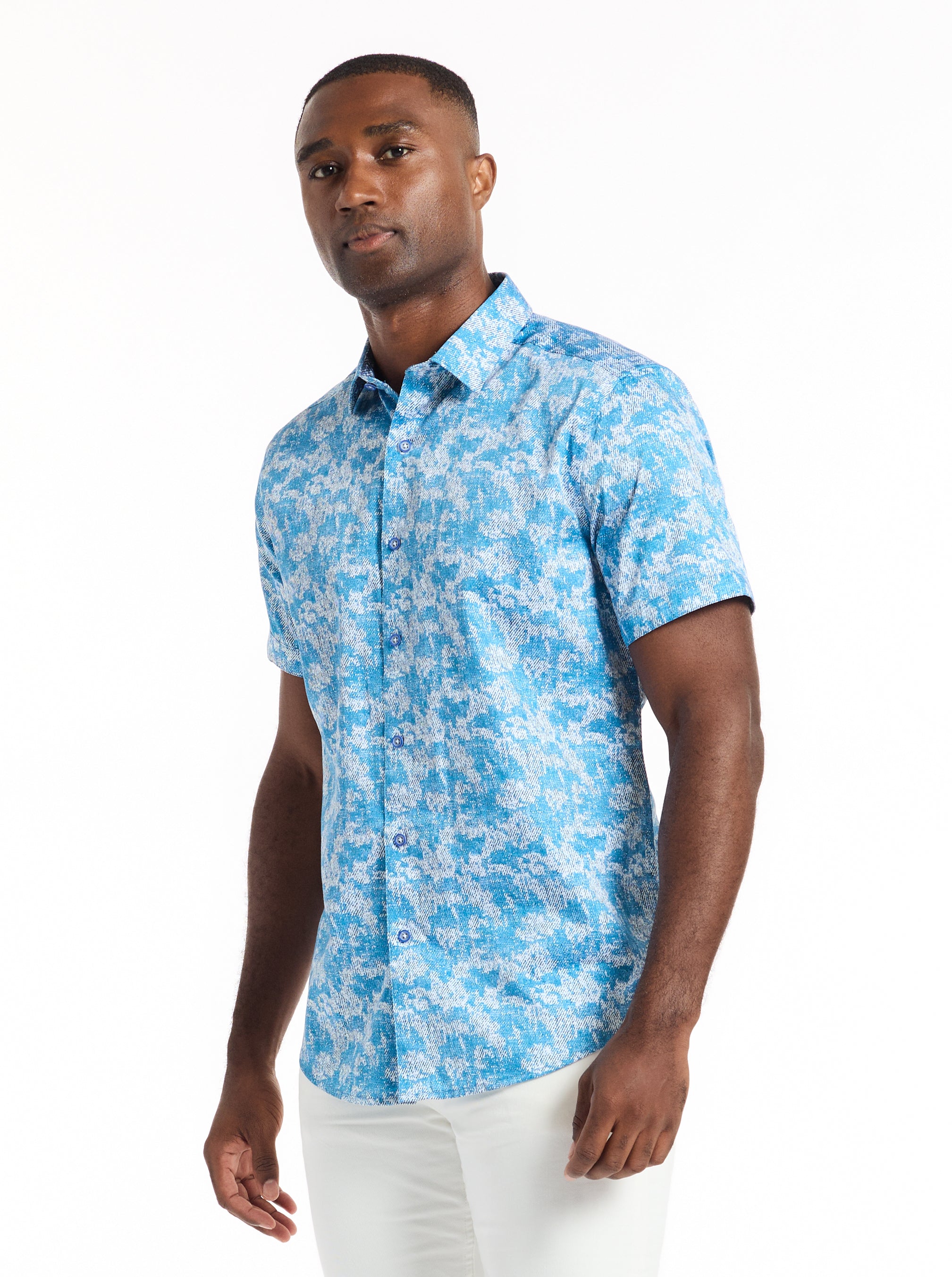 MALHAM SHORT SLEEVE BUTTON DOWN SHIRT