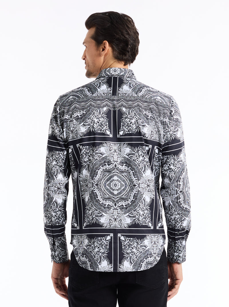 RABAT LONG SLEEVE BUTTON DOWN SHIRT