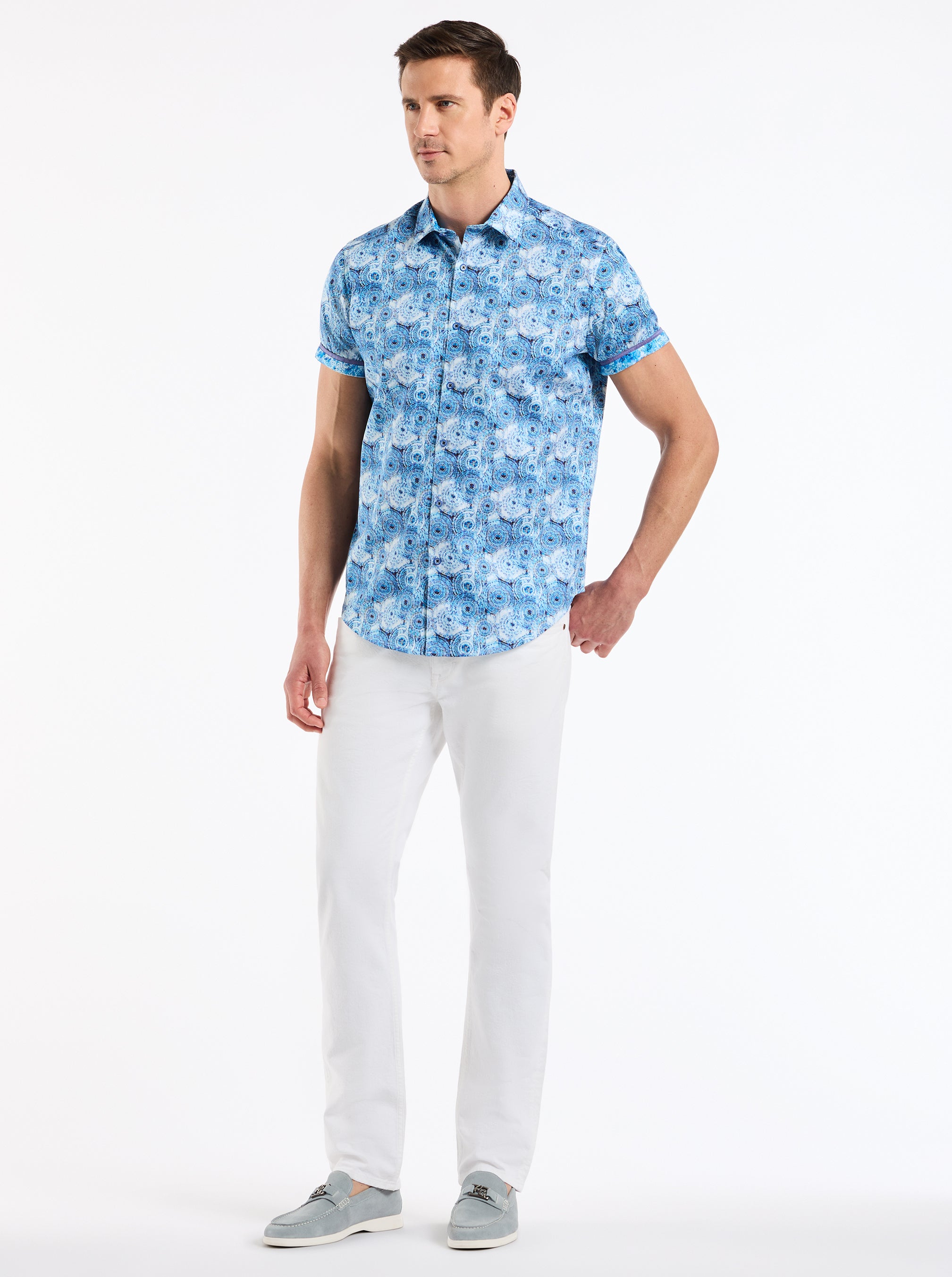 RIPON SHORT SLEEVE BUTTON DOWN SHIRT