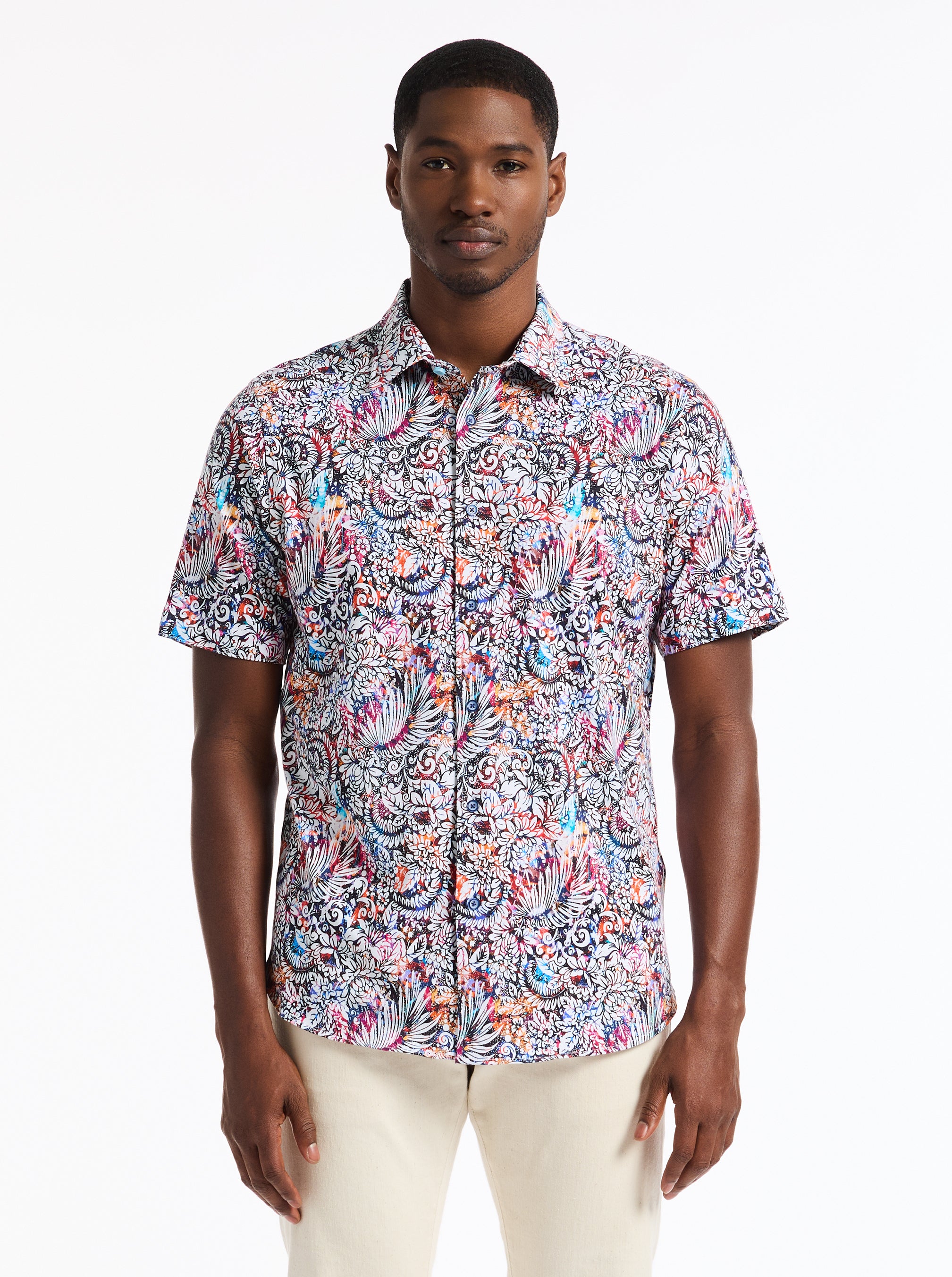 ALAN SHORT SLEEVE BUTTON DOWN SHIRT