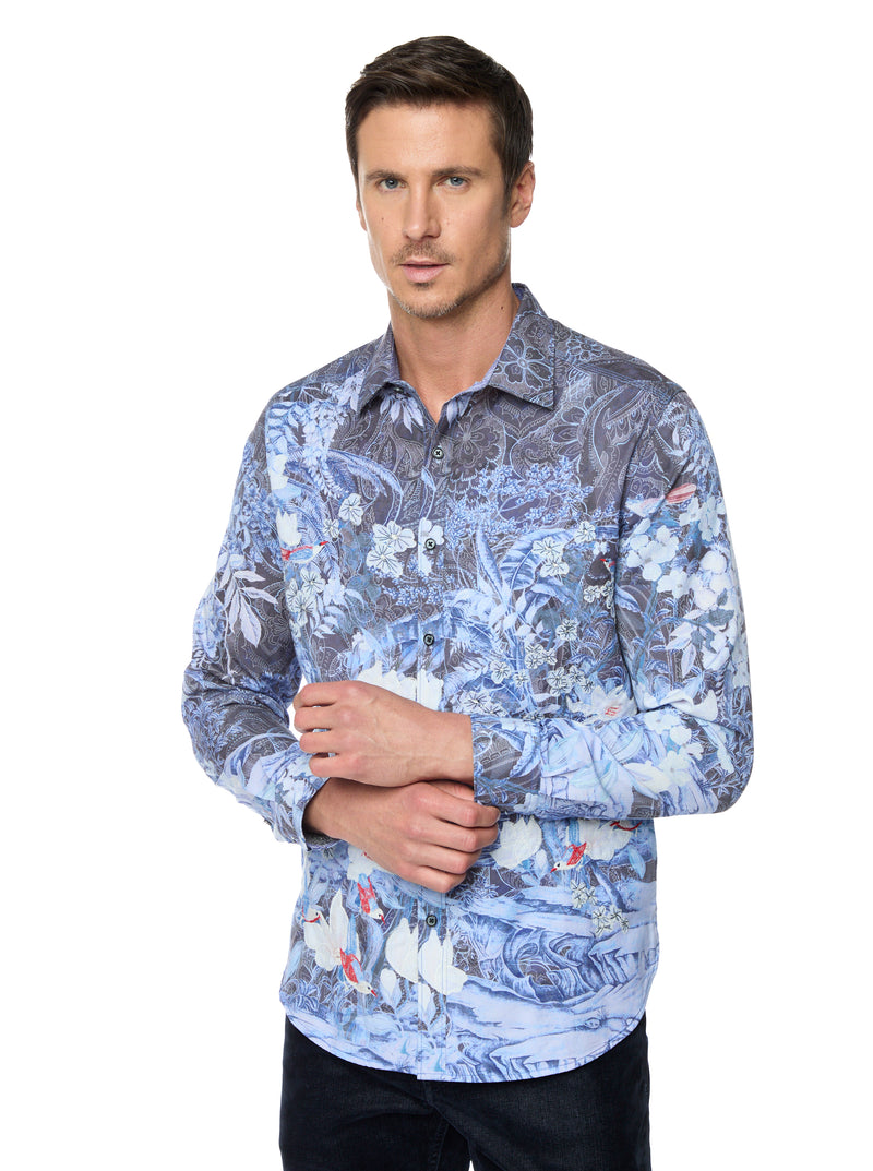 NADINE LONG SLEEVE BUTTON DOWN SHIRT TALL