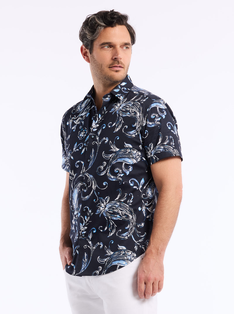 STOKES SHORT SLEEVE BUTTON DOWN SHIRT