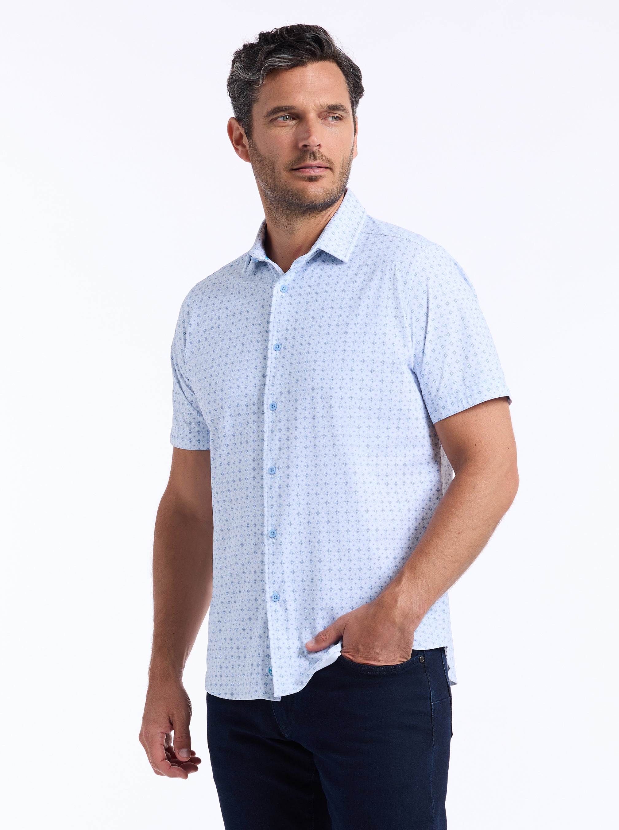BROMPTON SHORT SLEEVE BUTTON DOWN SHIRT