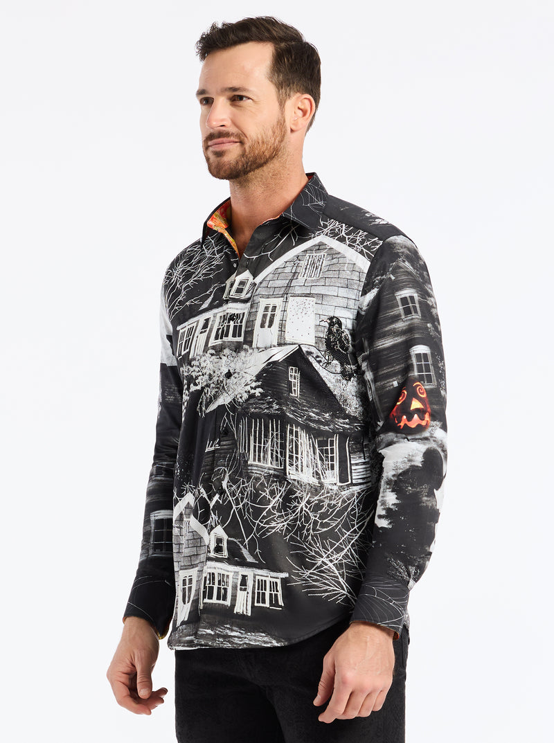 LIMITED EDITION THE DARK SIDE LONG SLEEVE BUTTON DOWN SHIRT