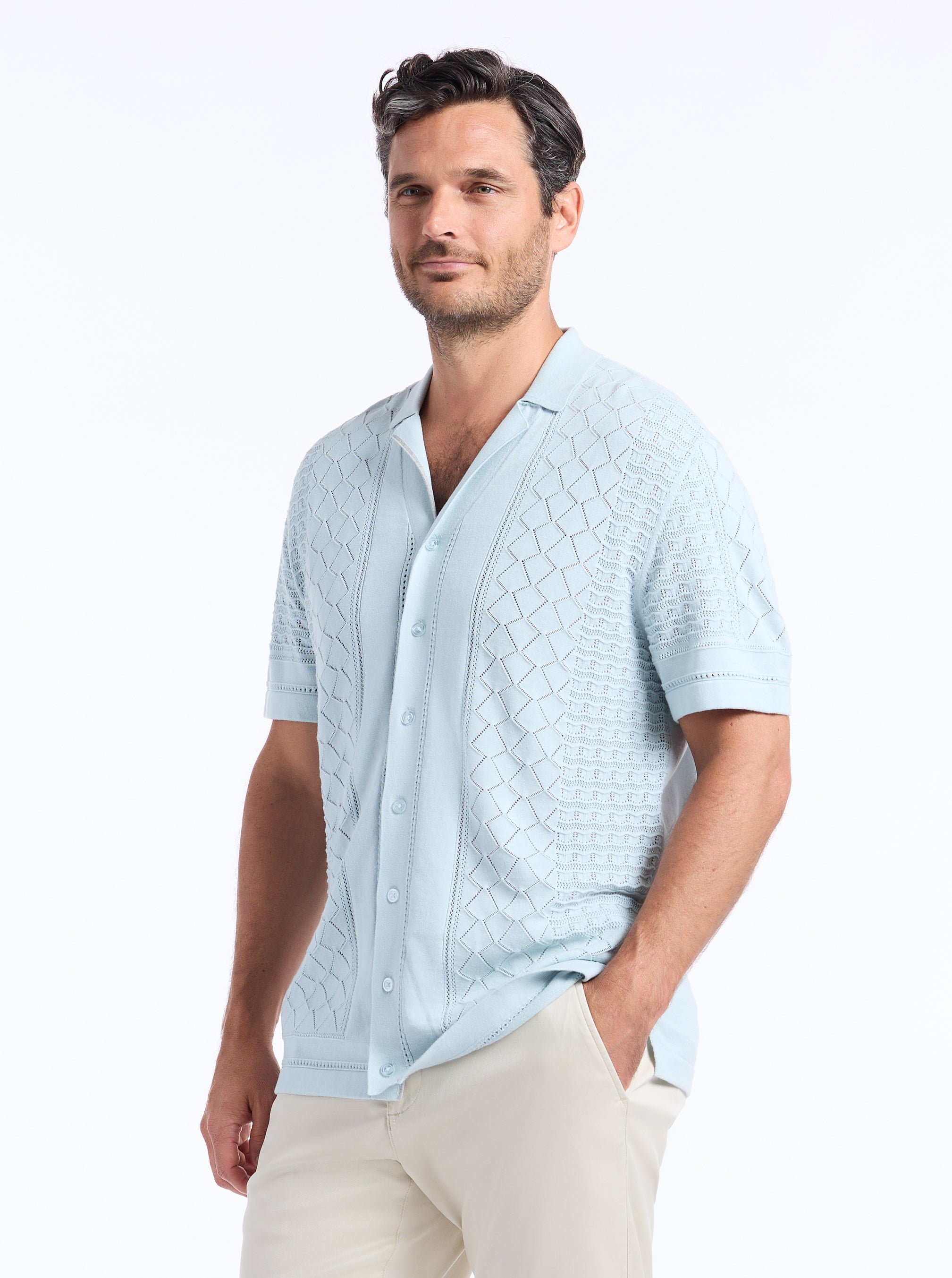 DELMAR SHORT SLEEVE SWEATER