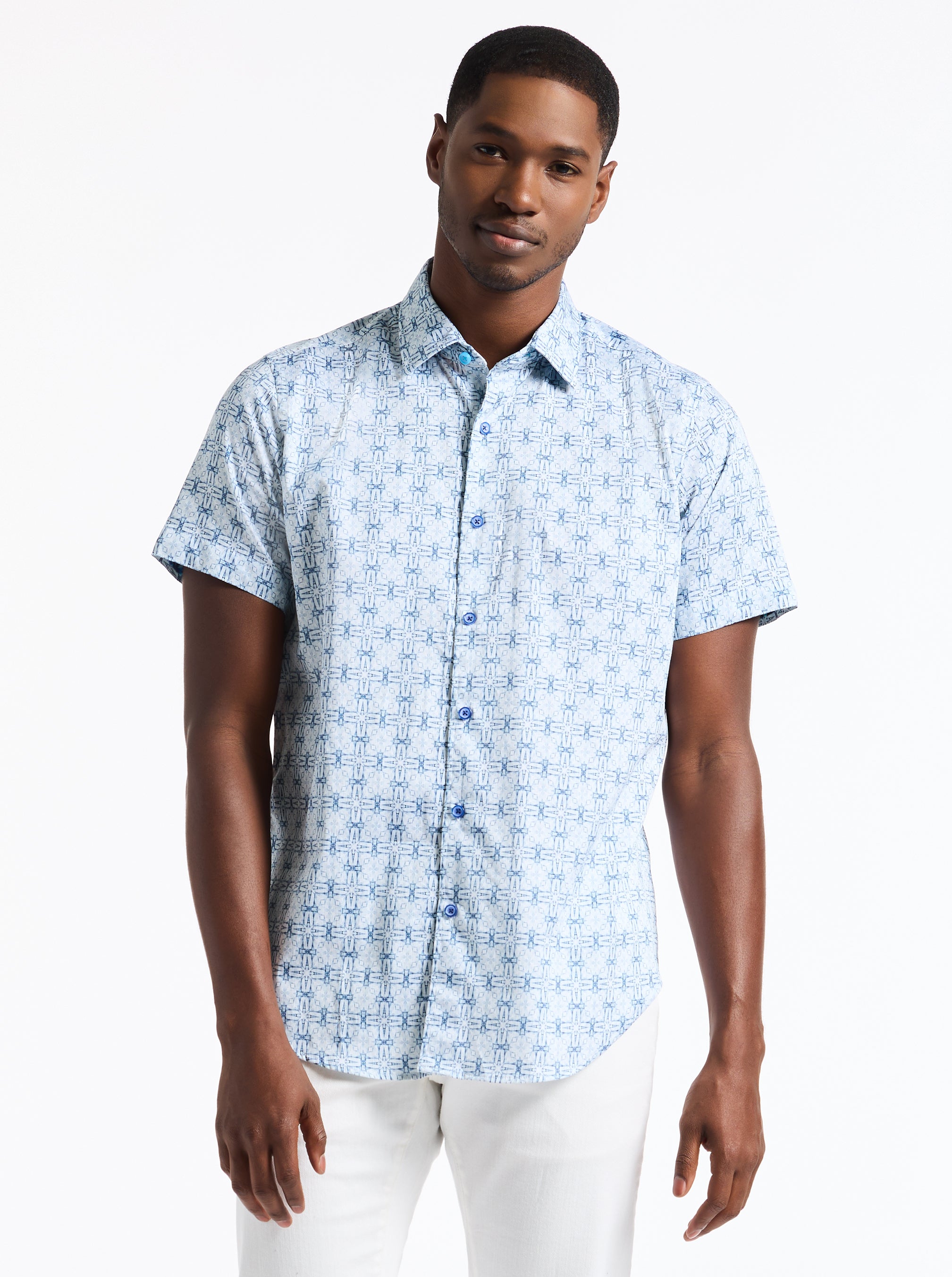 MADAGASCAR SHORT SLEEVE BUTTON DOWN SHIRT