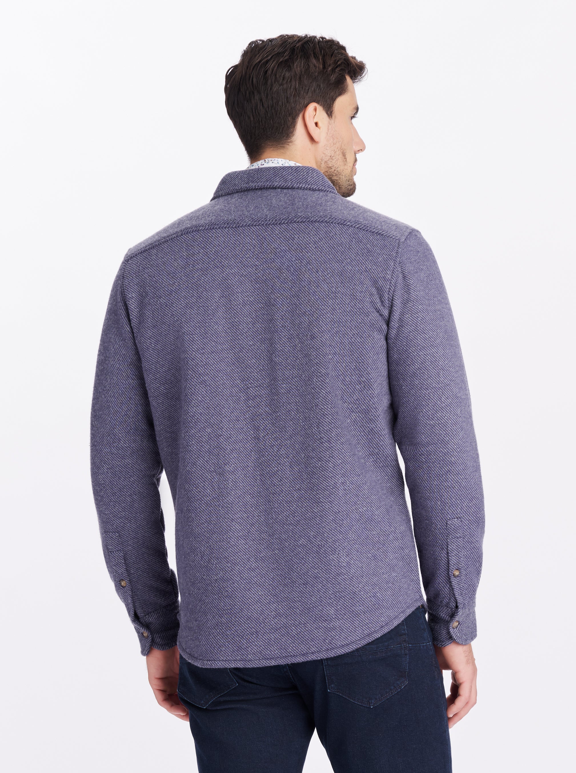 BARFORD LONG SLEEVE KNIT SHIRT JACKET