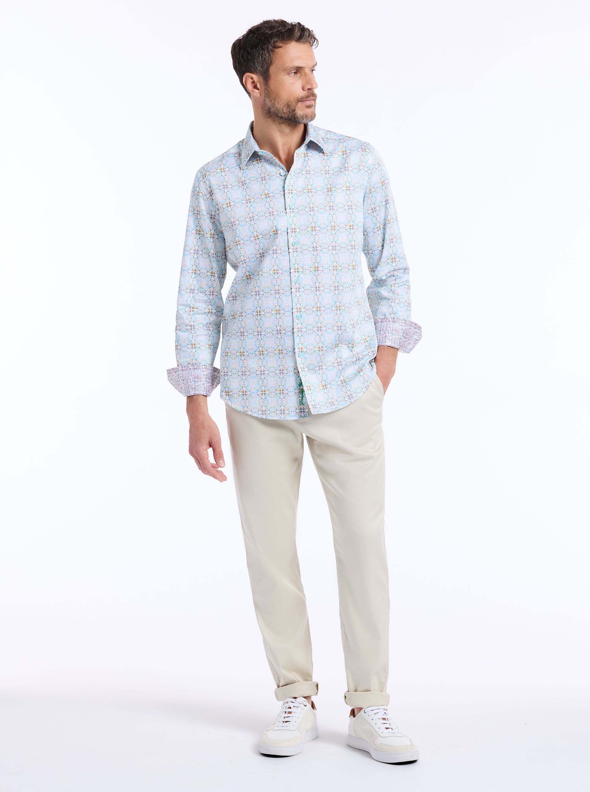 RUNNYMEDE LONG SLEEVE BUTTON DOWN SHIRT