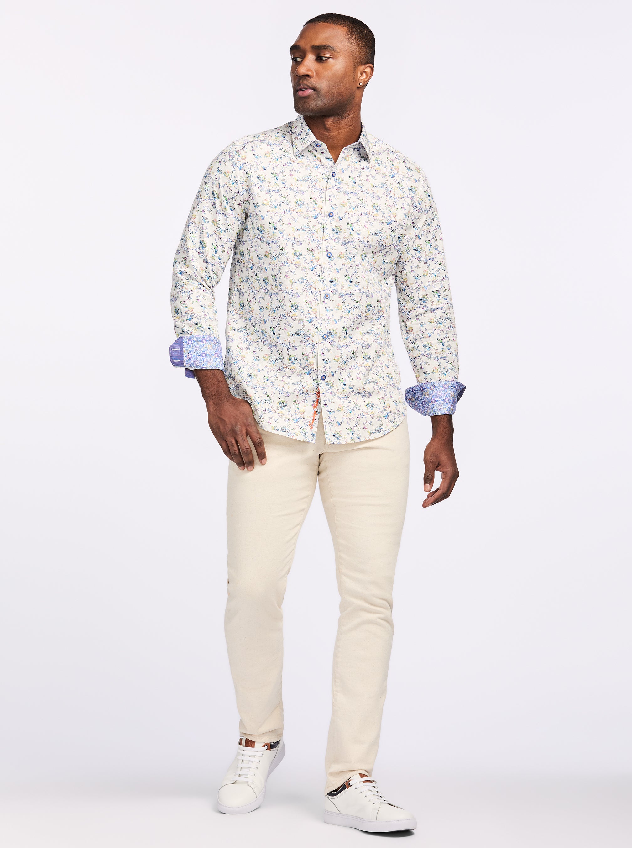 CARMO LONG SLEEVE BUTTON DOWN SHIRT