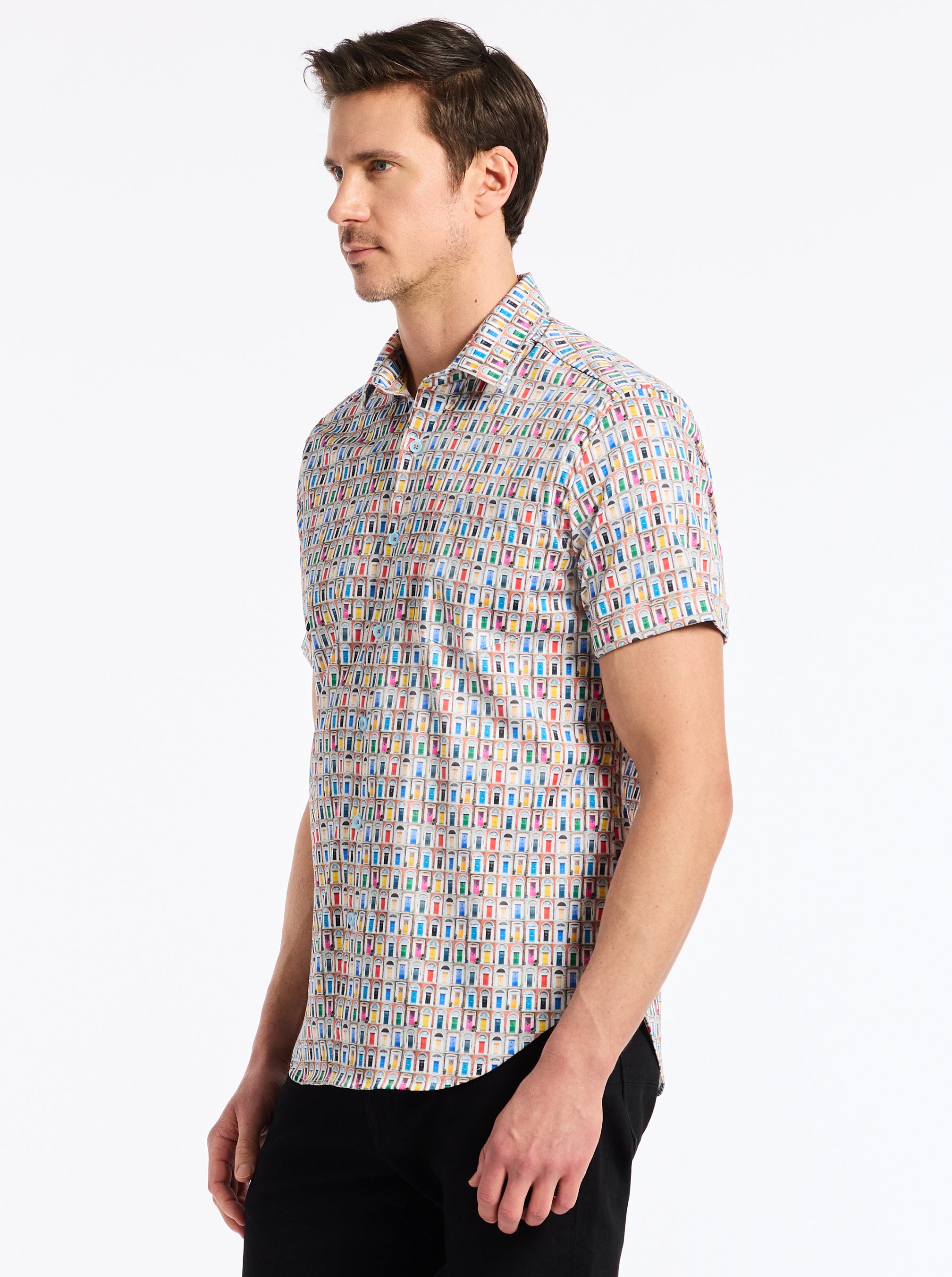 LIVINGSTON SHORT SLEEVE BUTTON DOWN SHIRT