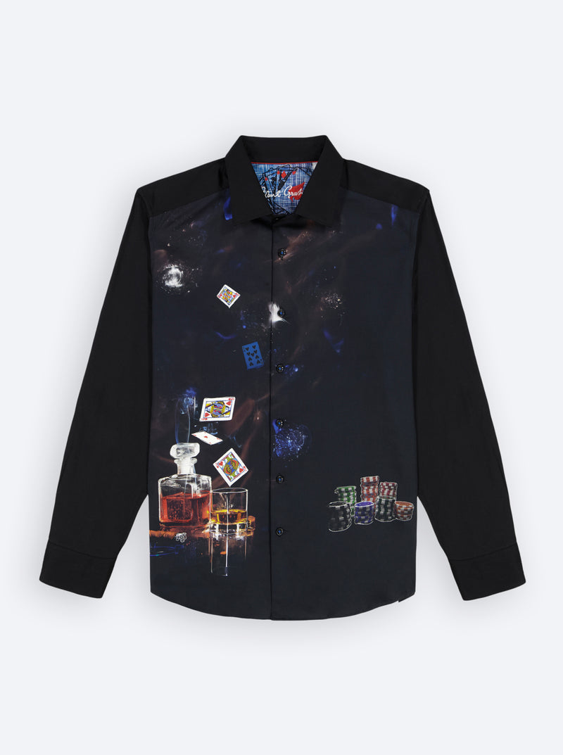 ROYAL FLUSH LONG SLEEVE BUTTON DOWN SHIRT TALL