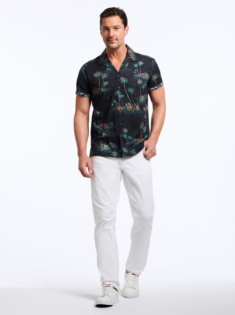 KAUAI SHORT SLEEVE BUTTON DOWN SHIRT