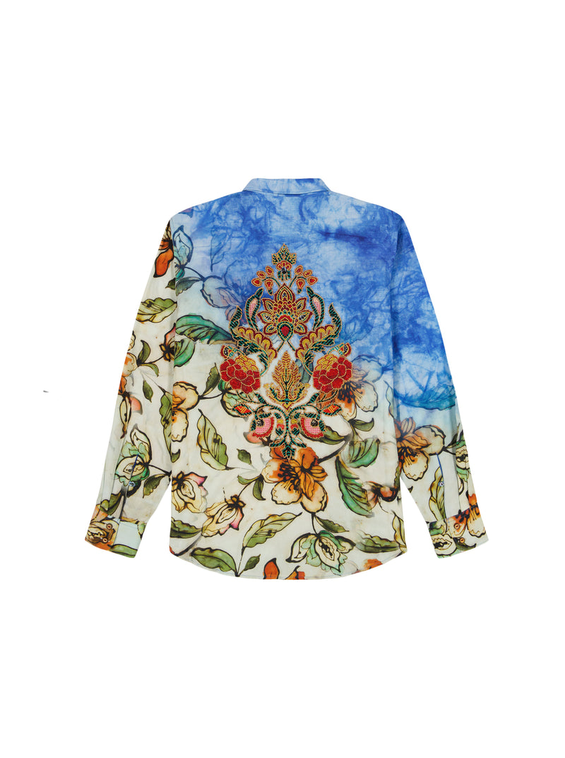 LIMITED EDITION WANDERINBLOSSOM LONG SLEEVE BUTTON DOWN SHIRT TALL