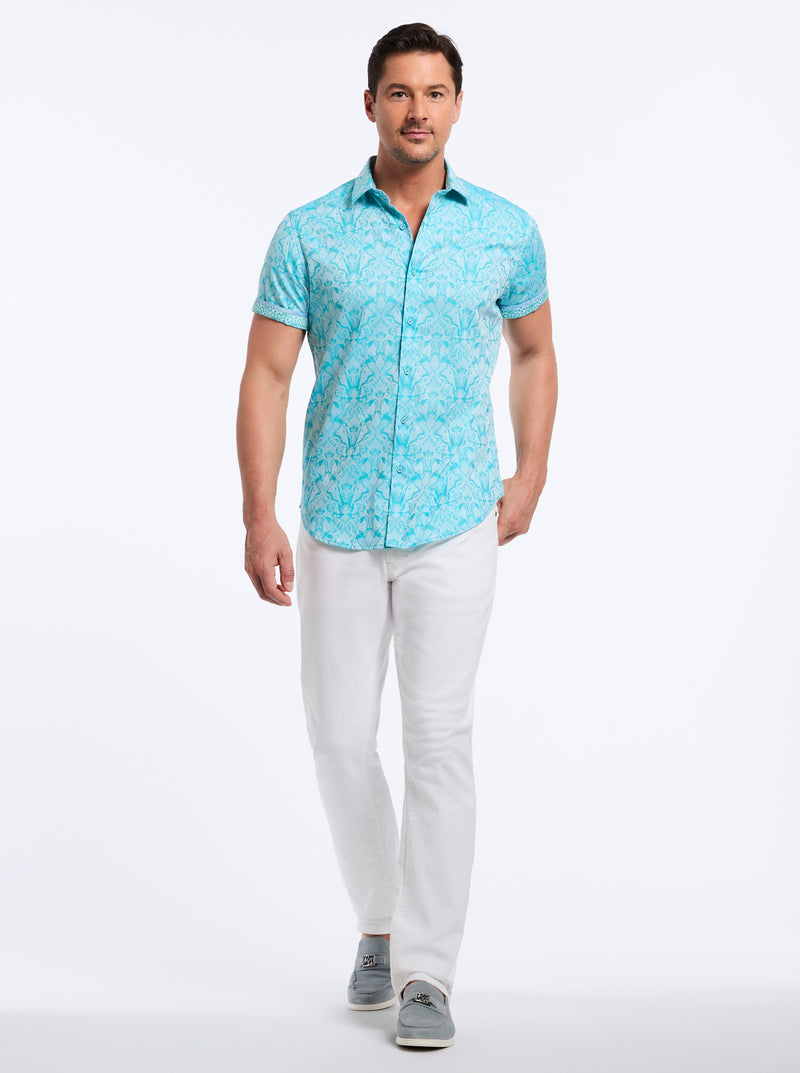 HIGHLAND SHORT SLEEVE BUTTON DOWN SHIRT